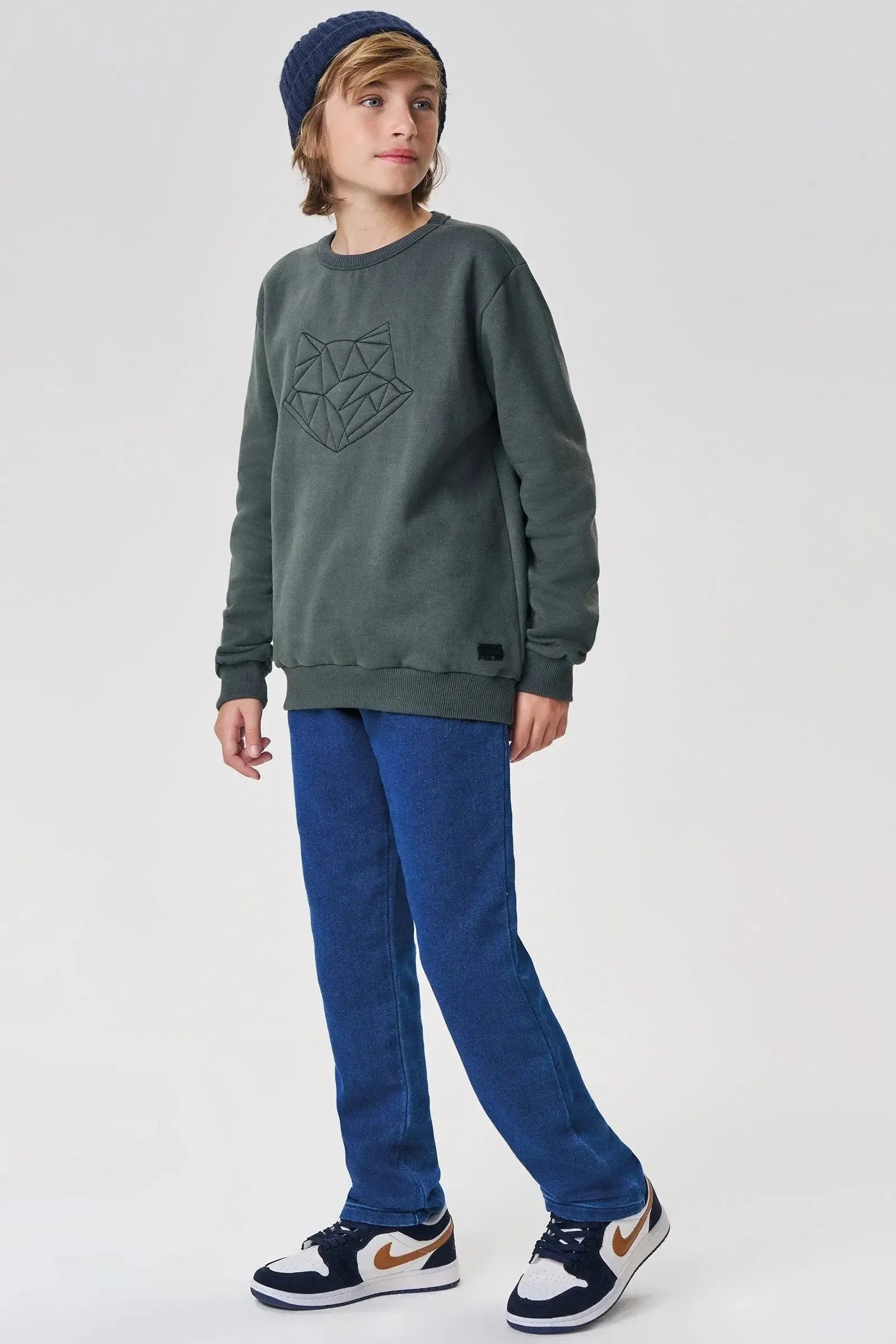 Calça Comfy em Jeans Street com Elastano 89747 Johnny Fox Teen Menino