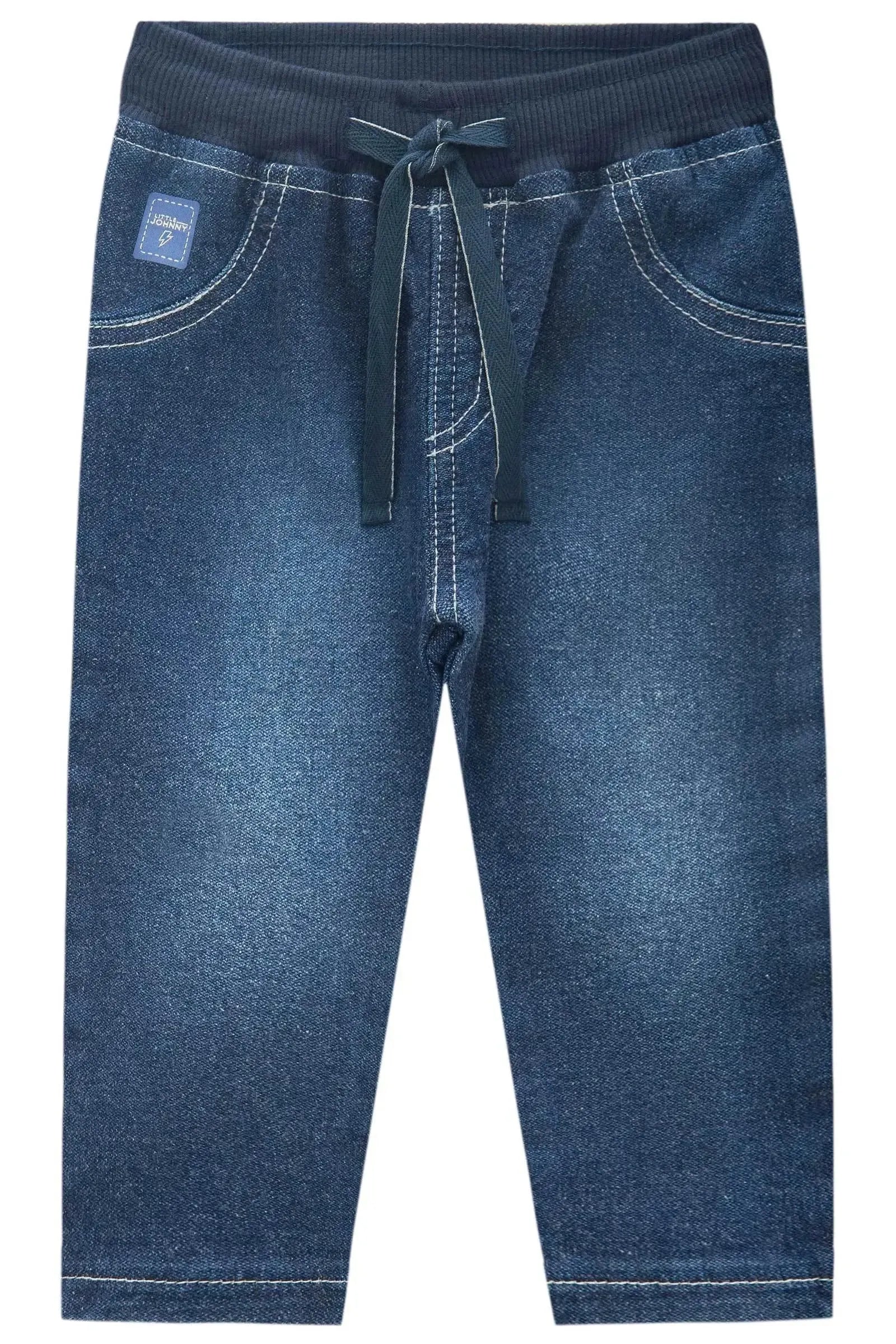 Calça Comfy em Malha Jeans Trek com Elastano 90945 Johnny Fox Bebê Menino