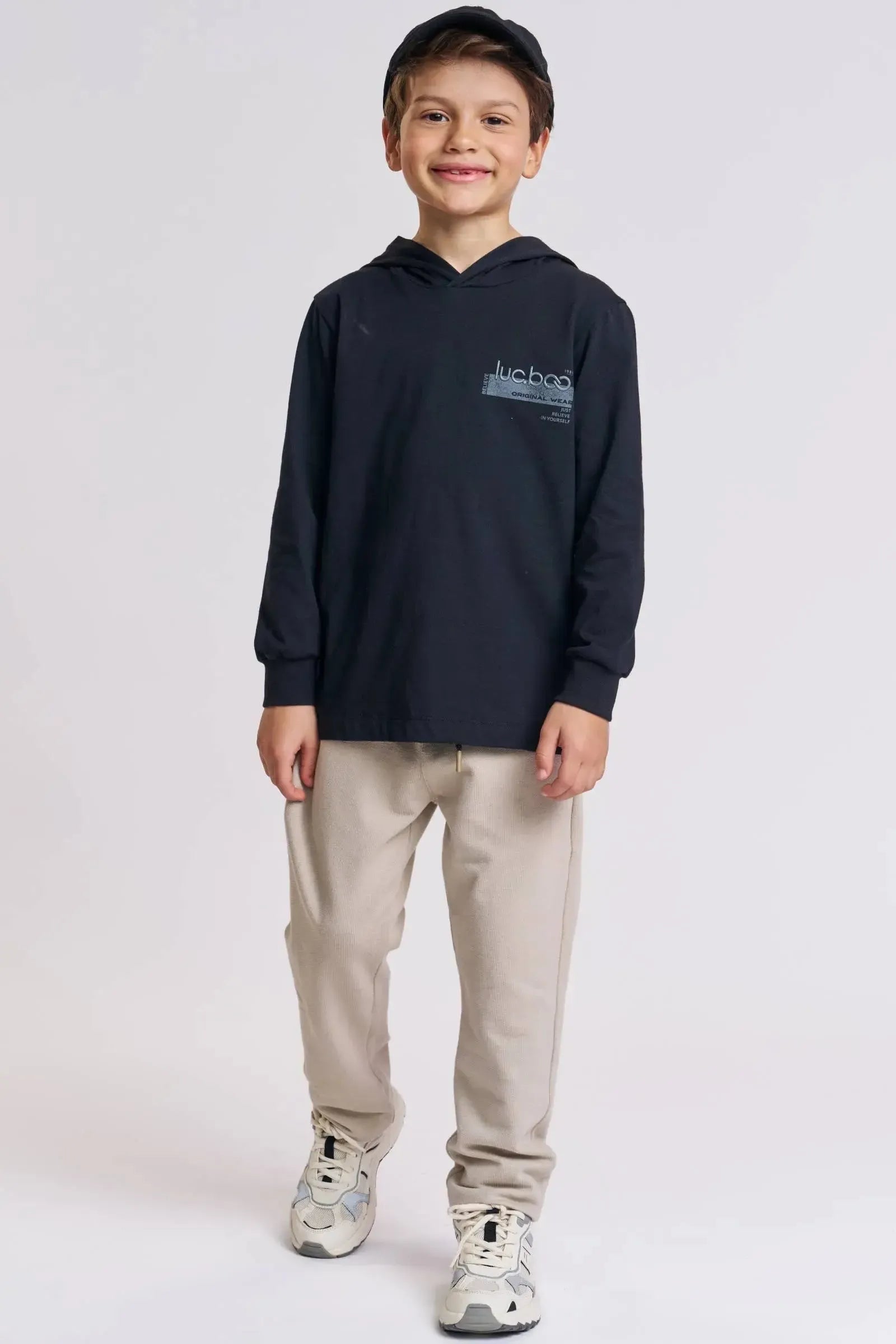 Calça Comfy em Moletwill com Elastano 89360 LucBoo Infantil Menino