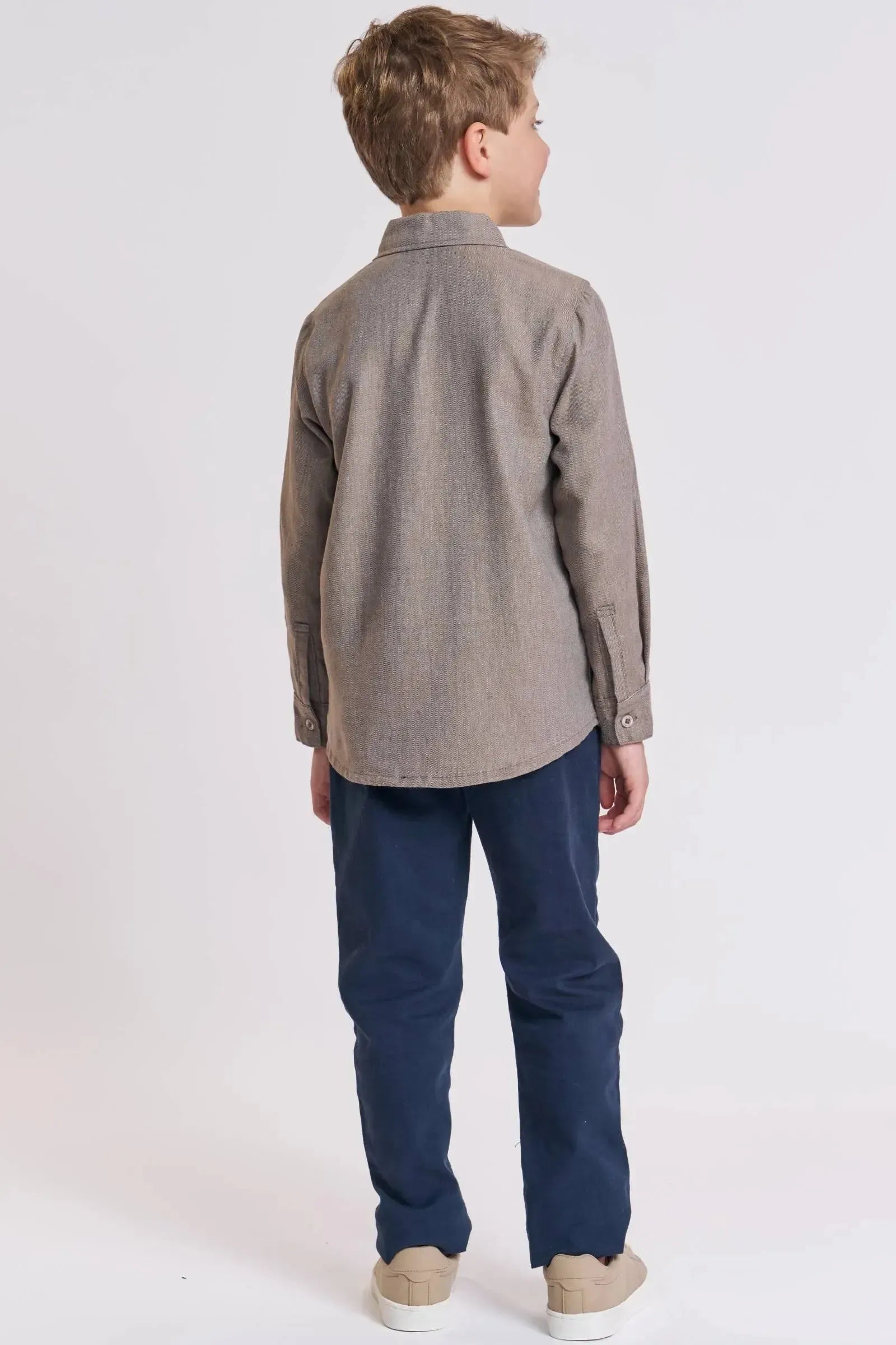 Calça Comfy em Sarja Stretch com Elastano 89998 LucBoo Infantil Menino