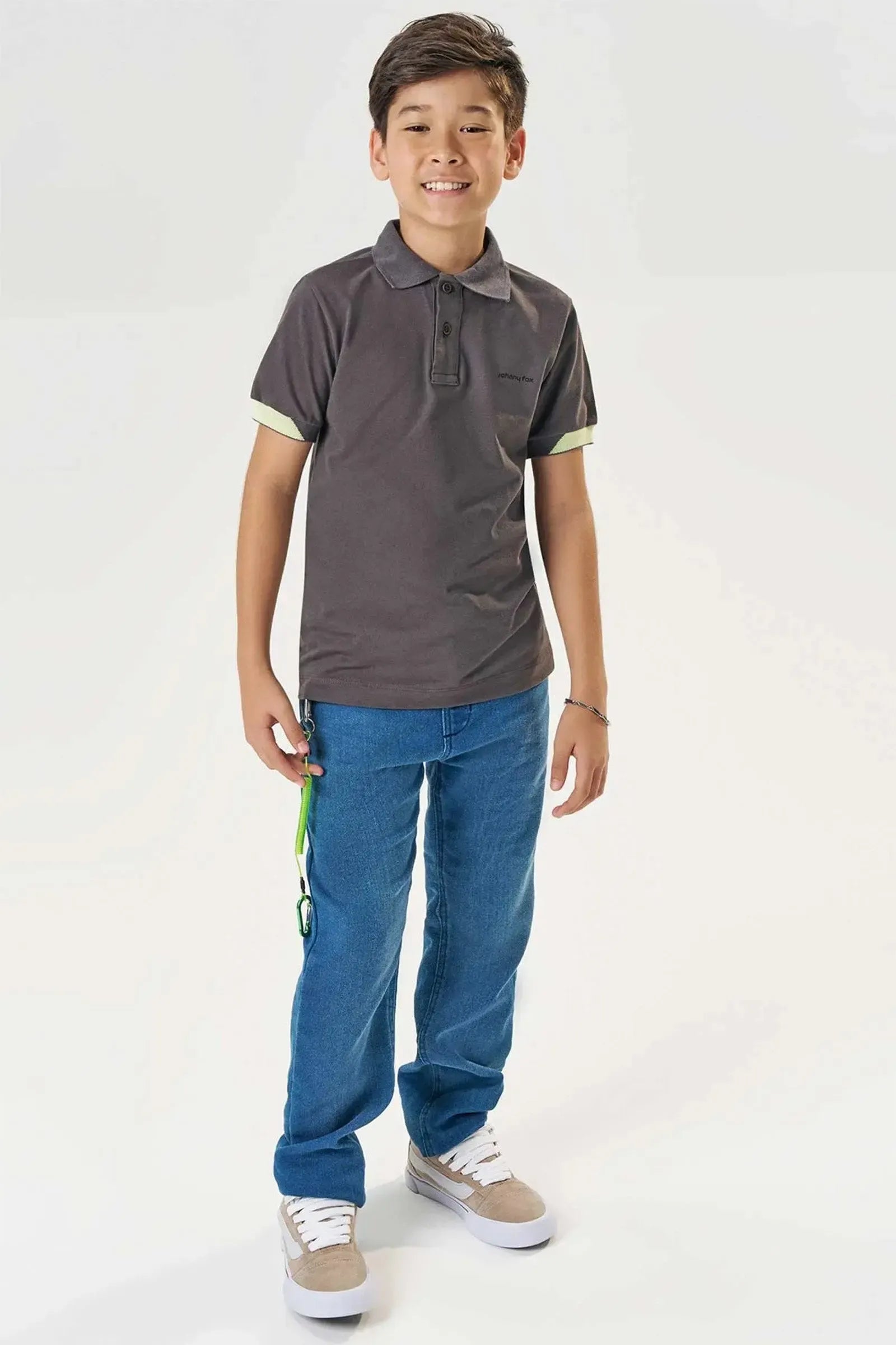 Calça em Jeans Street com Elastano 83801 Johnny Fox Teen Menino