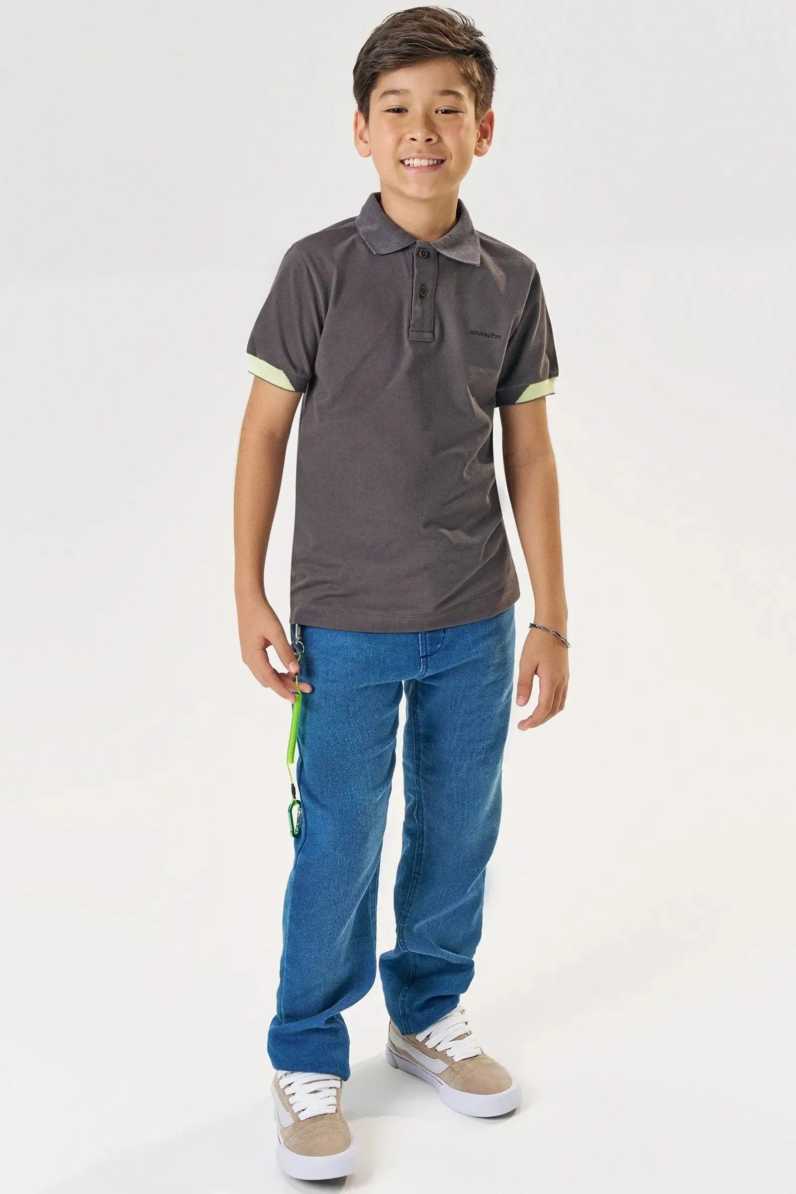 Calça em Jeans Street com Elastano 83801 Johnny Fox Teen Menino