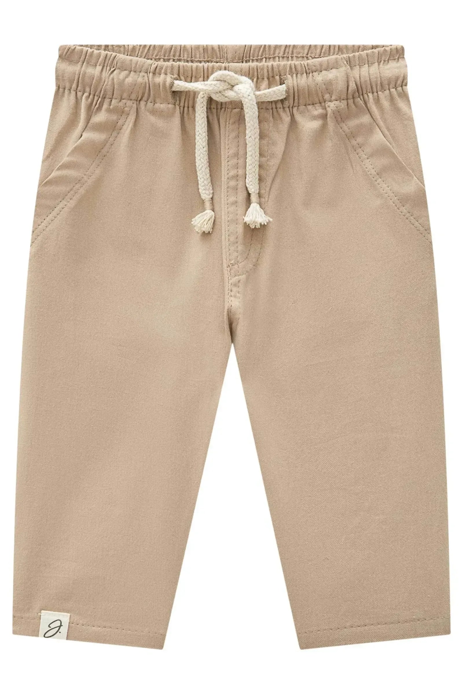 Calça em Linho Santorine com Elastano 84273 Johnny Fox Bebê Menino