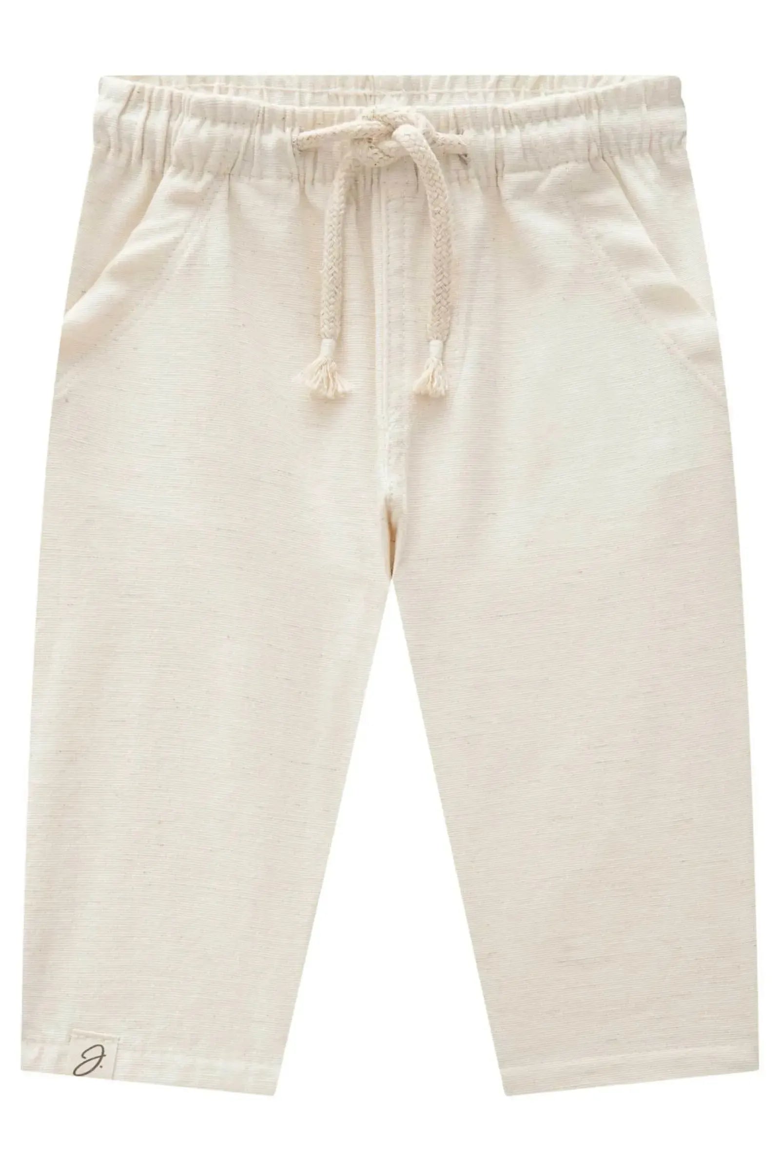 Calça em Linho Santorine com Elastano 84273 Johnny Fox Bebê Menino
