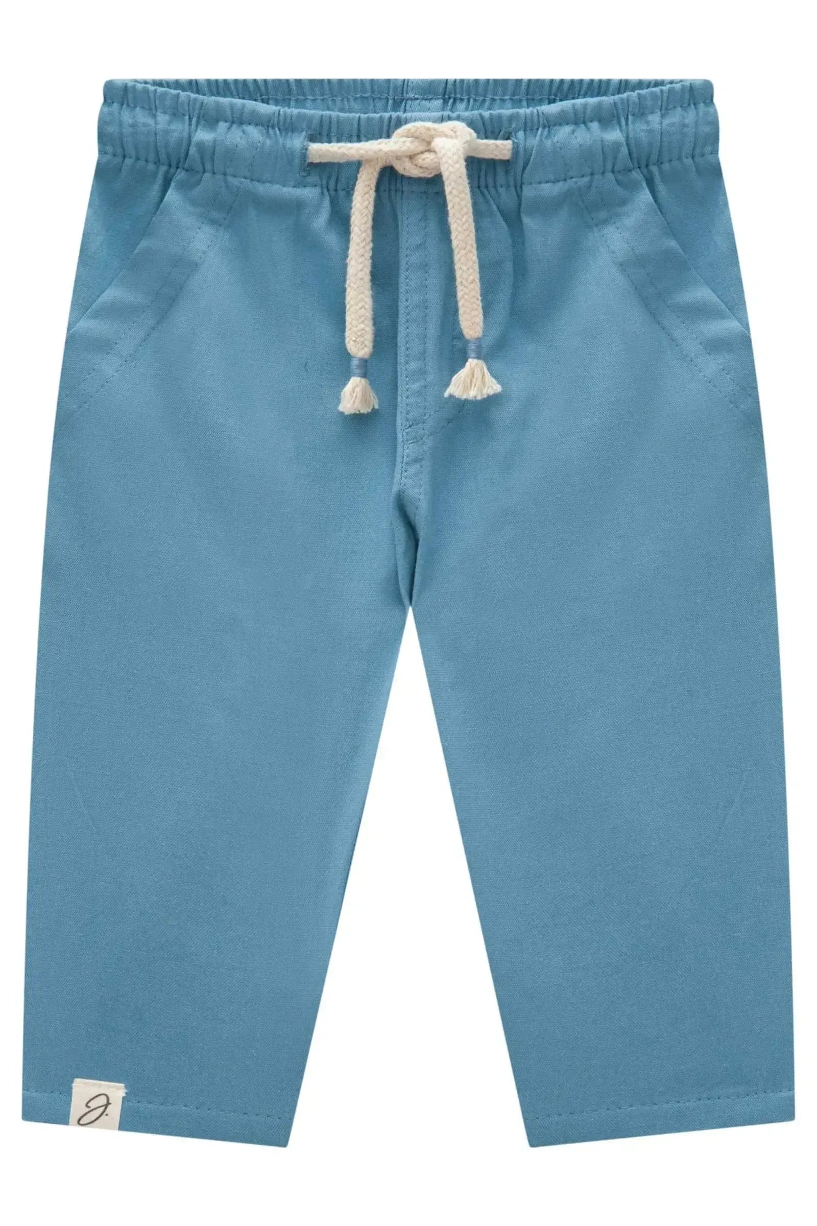 Calça em Linho Santorine com Elastano 84273 Johnny Fox Bebê Menino