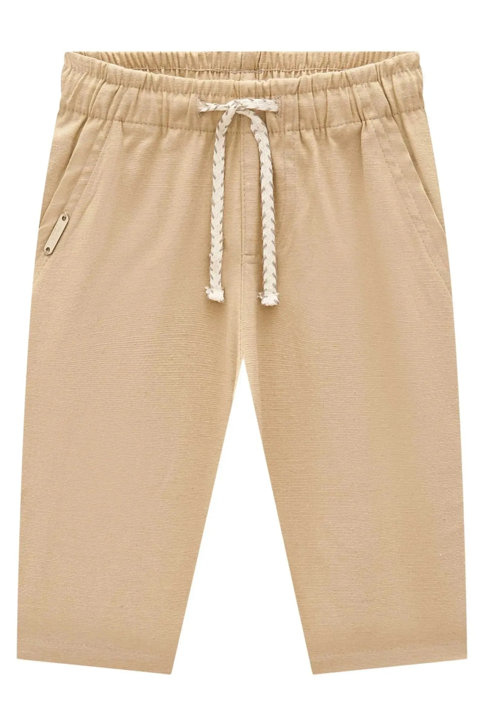 Calça em Linho Santorine com Elastano 94825 Johnny Fox Teen Menino