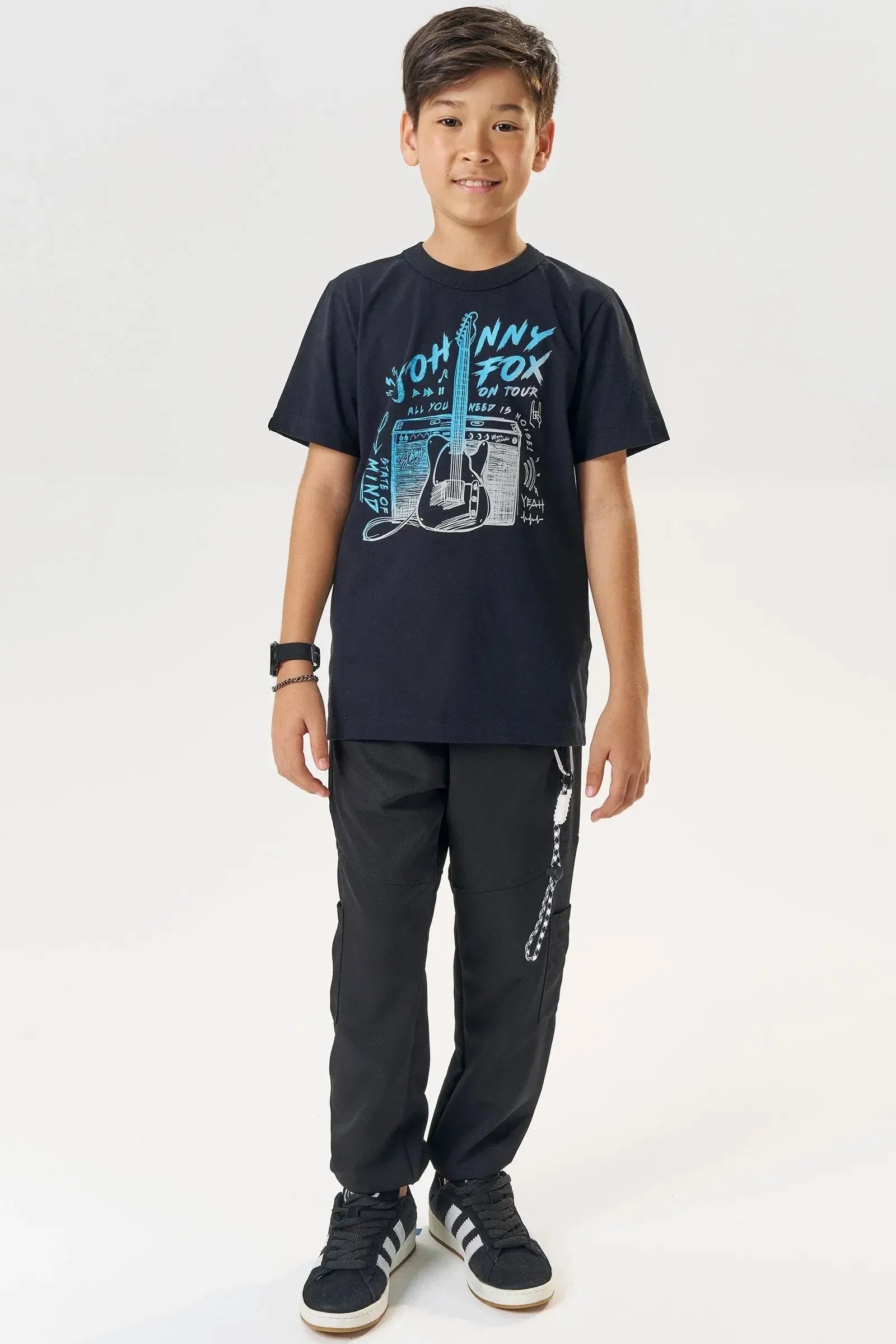 Calça em Nylon Hidronatic Twill com Elastano 84356 Johnny Fox Teen Menino