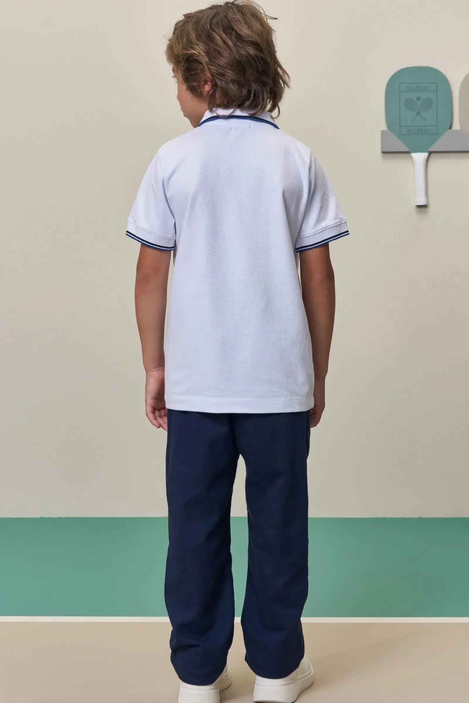 Calça em Sarja Girassol com Elastano 98417 LucBoo Infantil Menino
