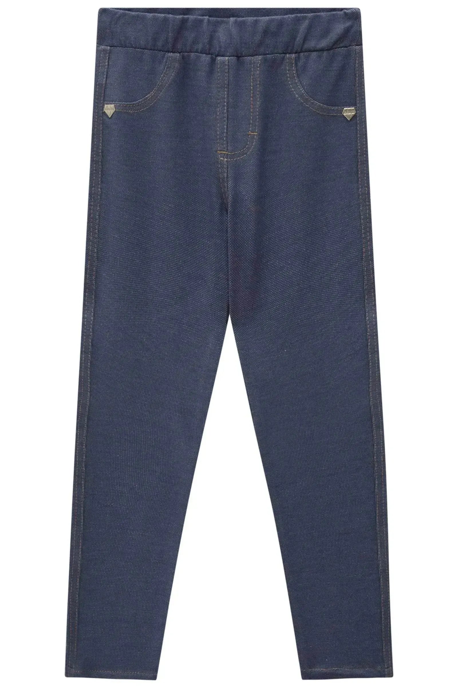 Calça Jegging em Malha Denim 89479 Infanti Infantil Menina
