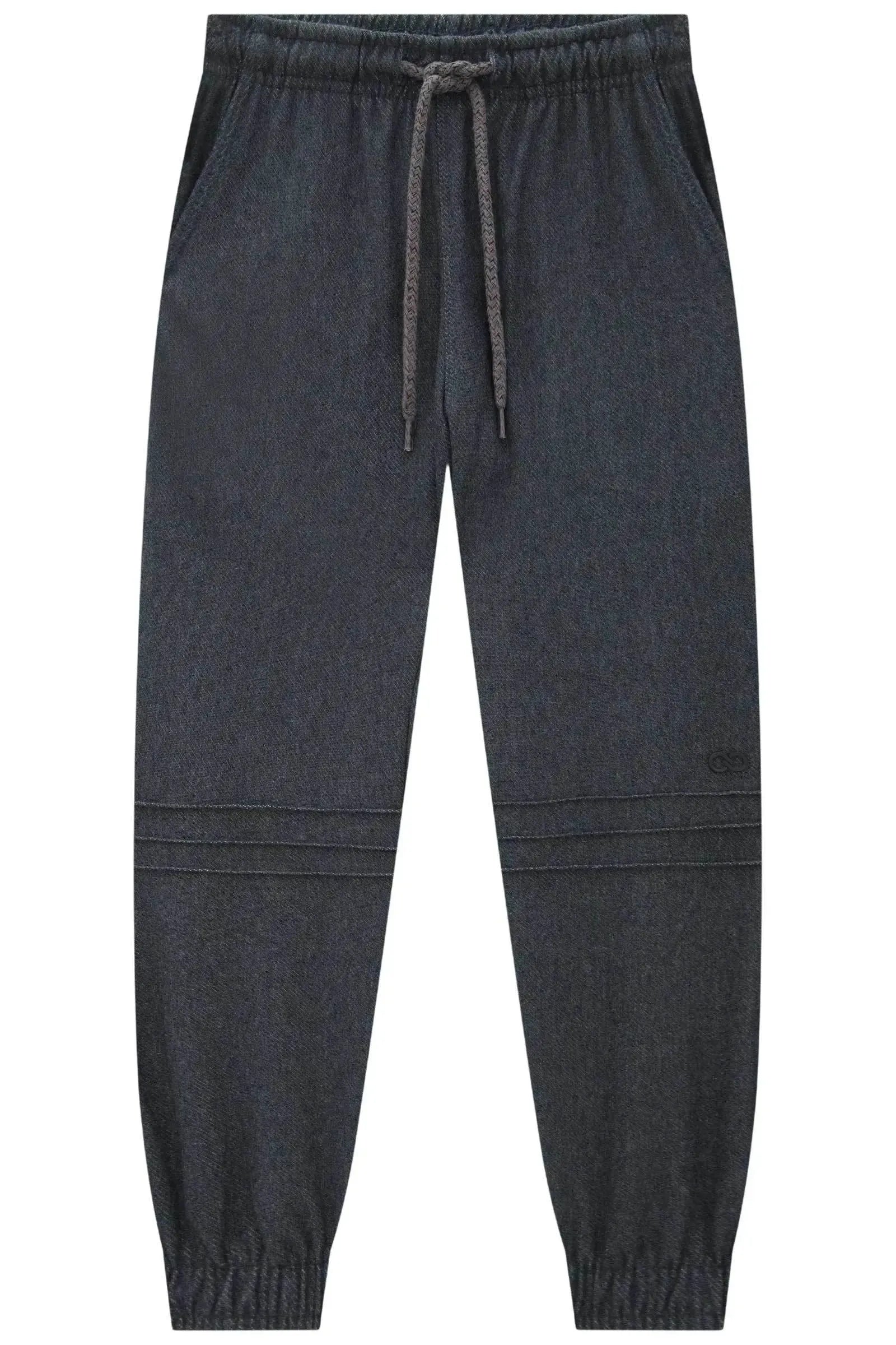 Calça Jogger em Cotton Jeans com Elastano 89737 LucBoo Infantil Menino