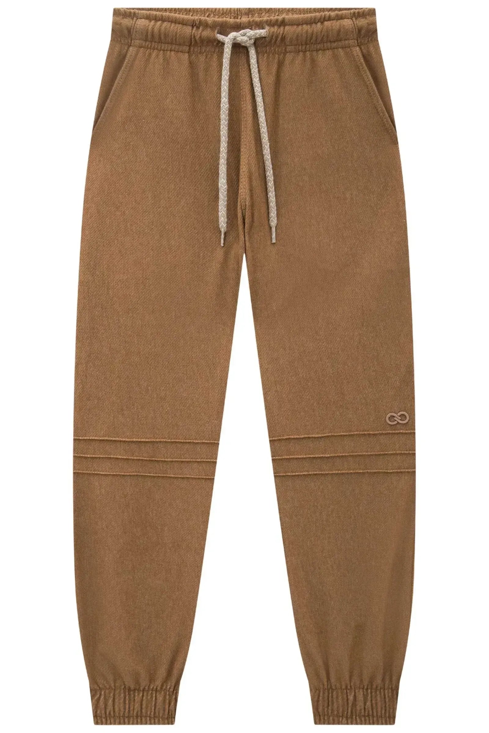 Calça Jogger em Cotton Jeans com Elastano 89737 LucBoo Infantil Menino