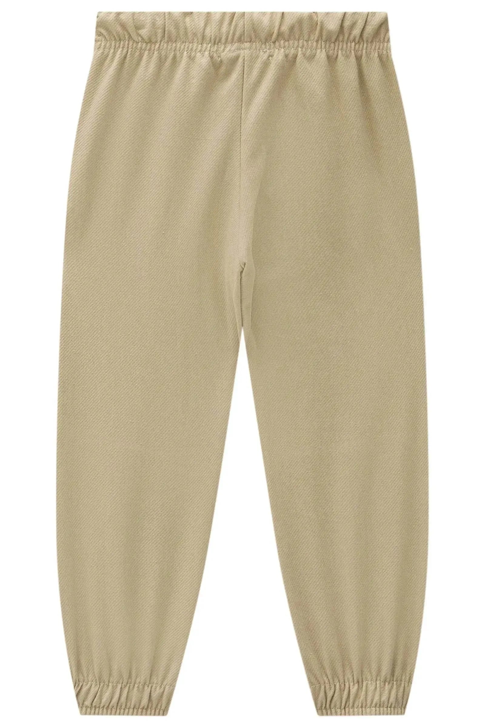 Calça Jogger em Cotton Jeans com Elastano 95369 LucBoo Infantil Menino