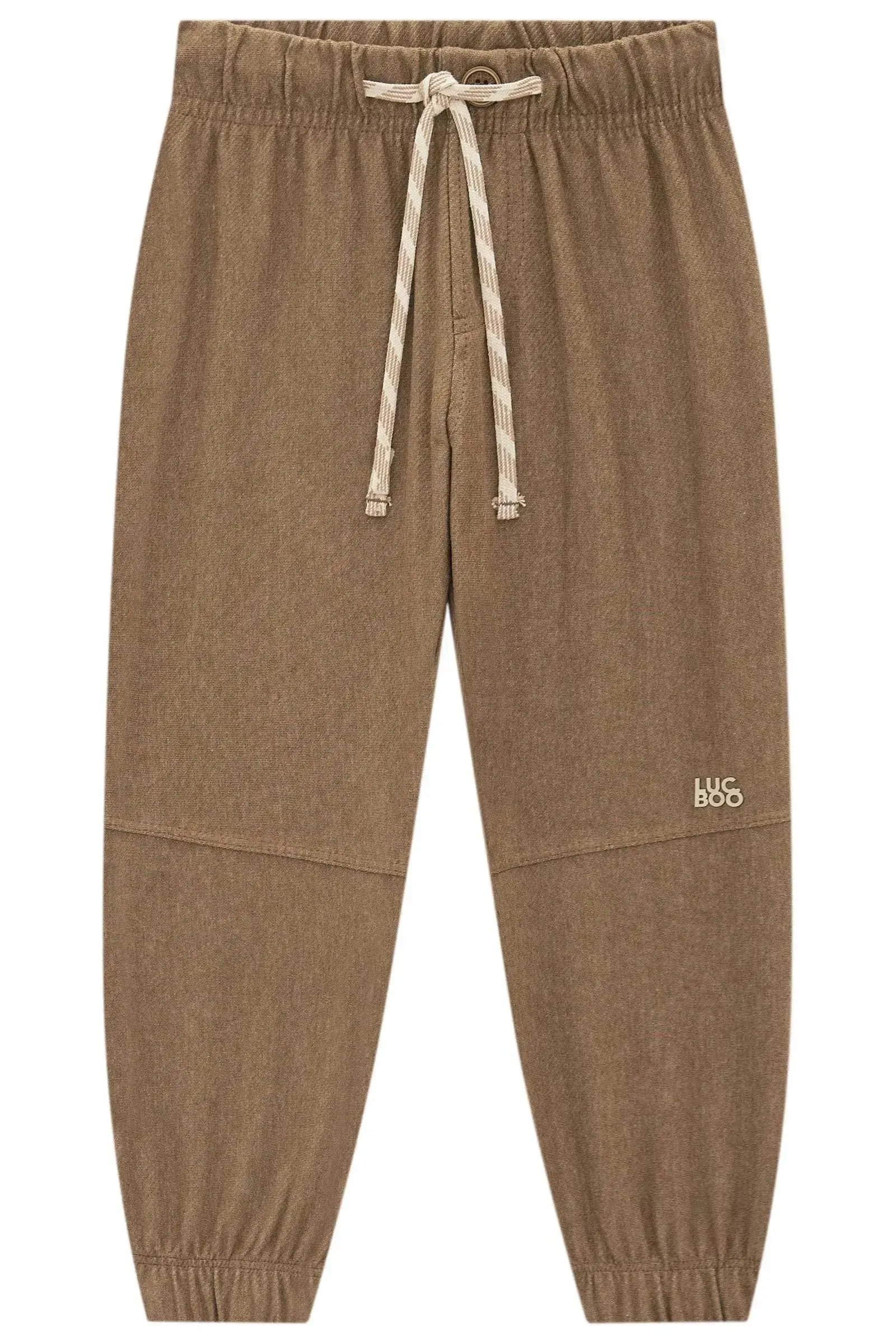 Calça Jogger em Cotton Jeans com Elastano 95400 LucBoo Infantil Menino