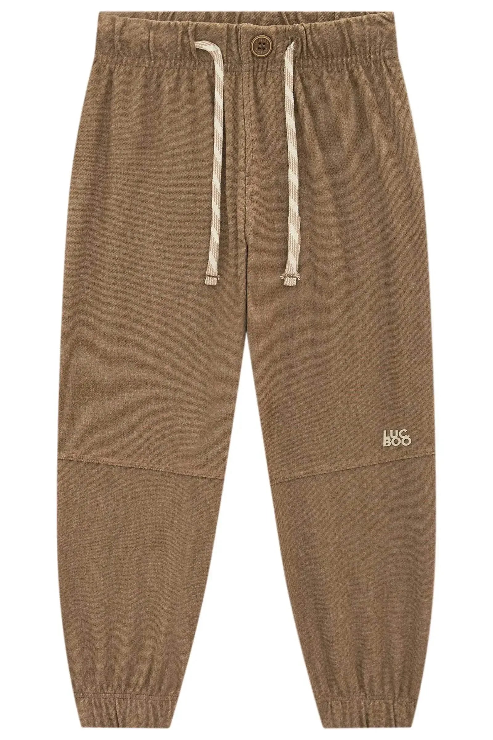 Calça Jogger em Cotton Jeans com Elastano 95400 LucBoo Infantil Menino