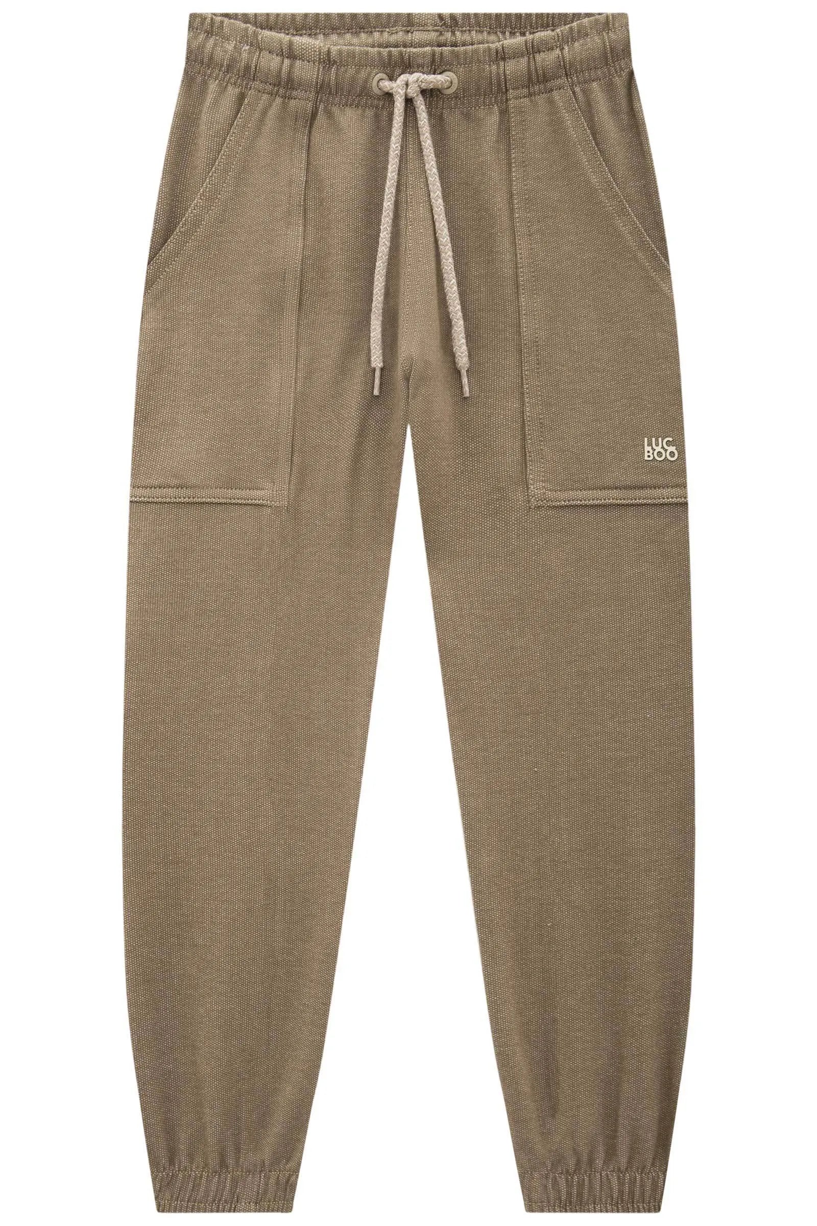 Calça Jogger em Malha Denim com Elastano 89982 LucBoo Infantil Menino