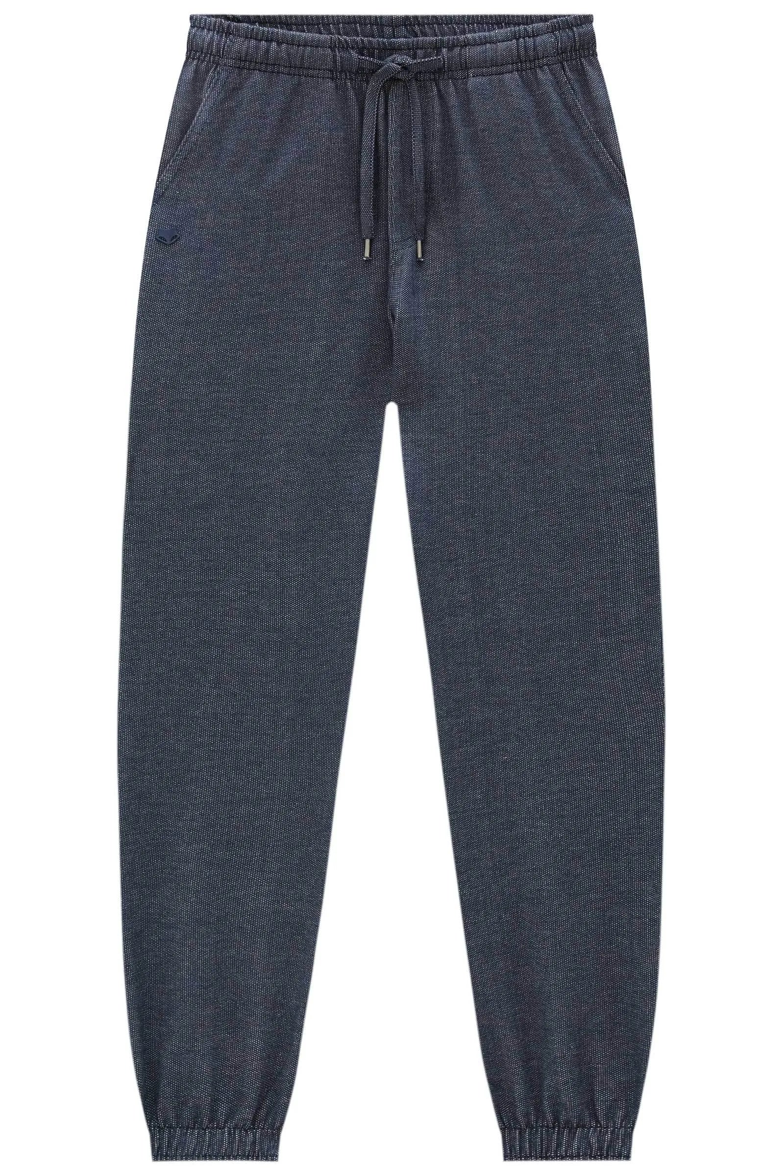 Calça Jogger em Malha Denim com Elastano 92661 Johnny Fox Teen Menino