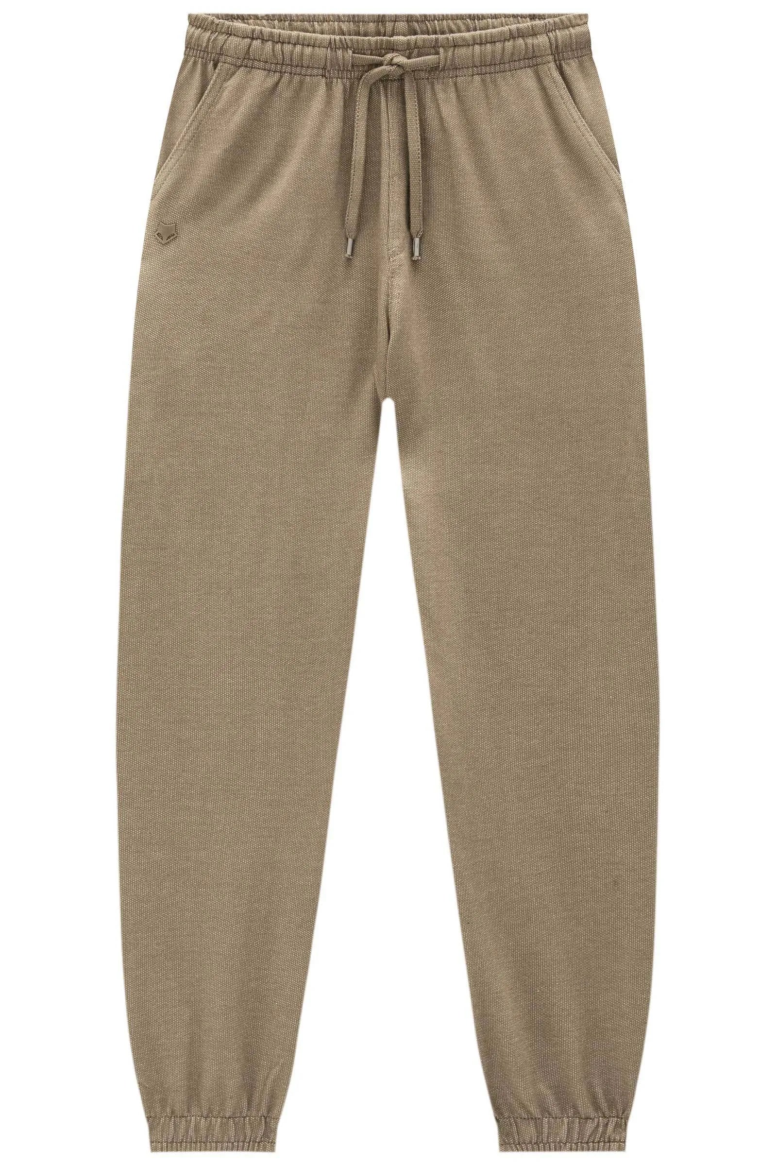 Calça Jogger em Malha Denim com Elastano 92661 Johnny Fox Teen Menino