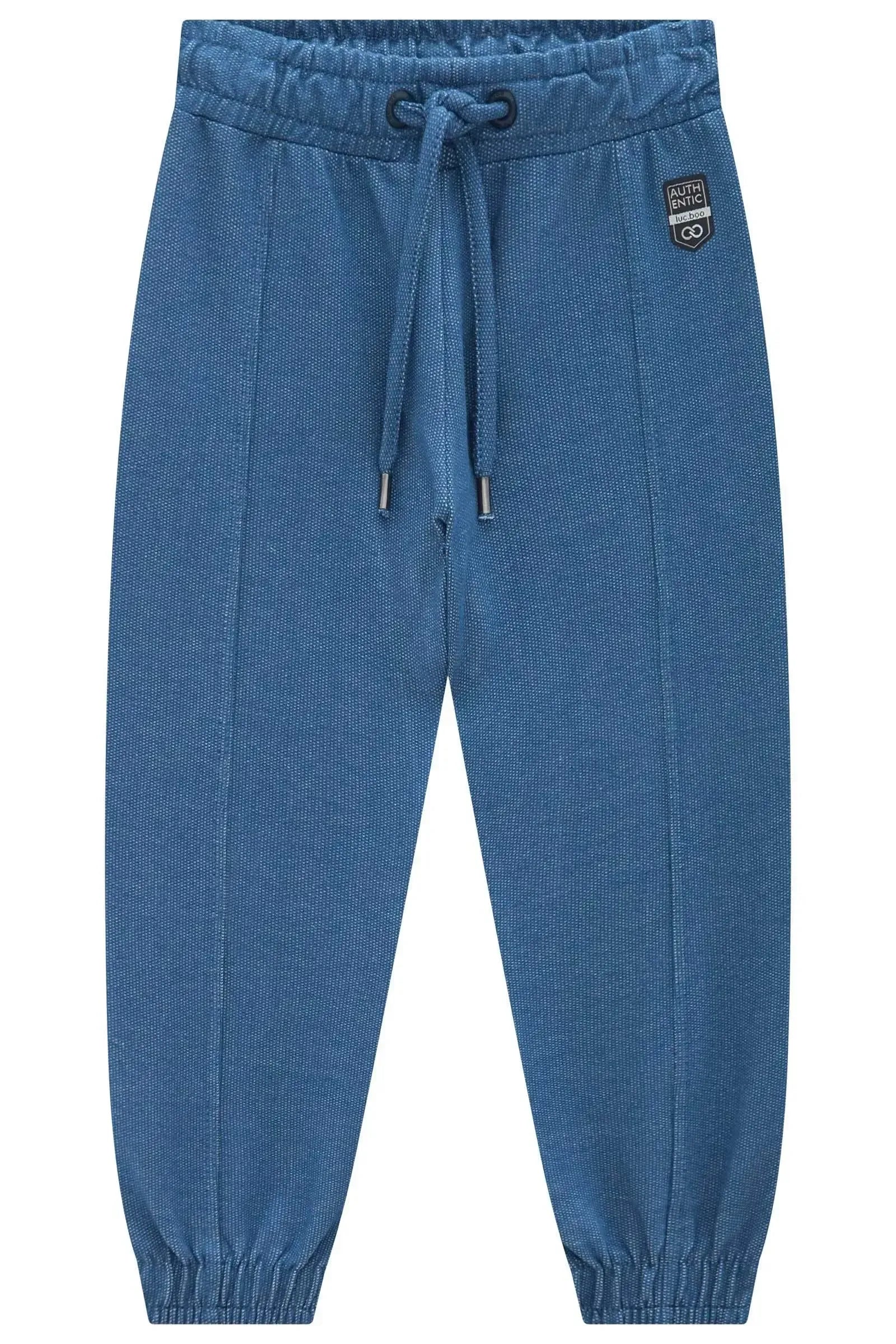 Calça Jogger em Malha Denim com Elastano 95389 LucBoo Infantil Menino