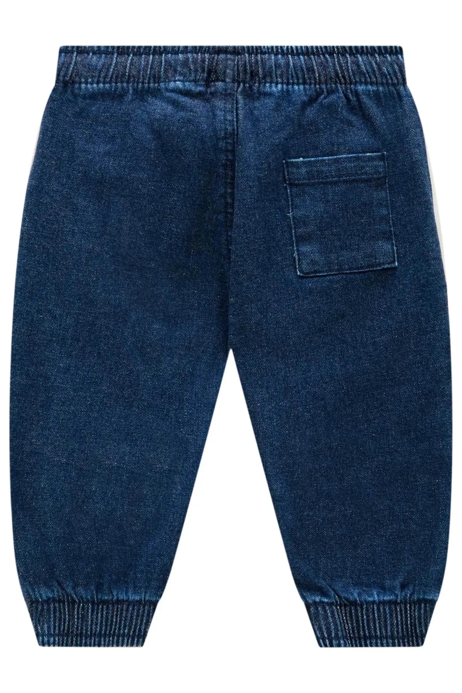 Calça Jogger em Malha Jeans Trek com Elastano 91744 LucBoo Bebê Menino