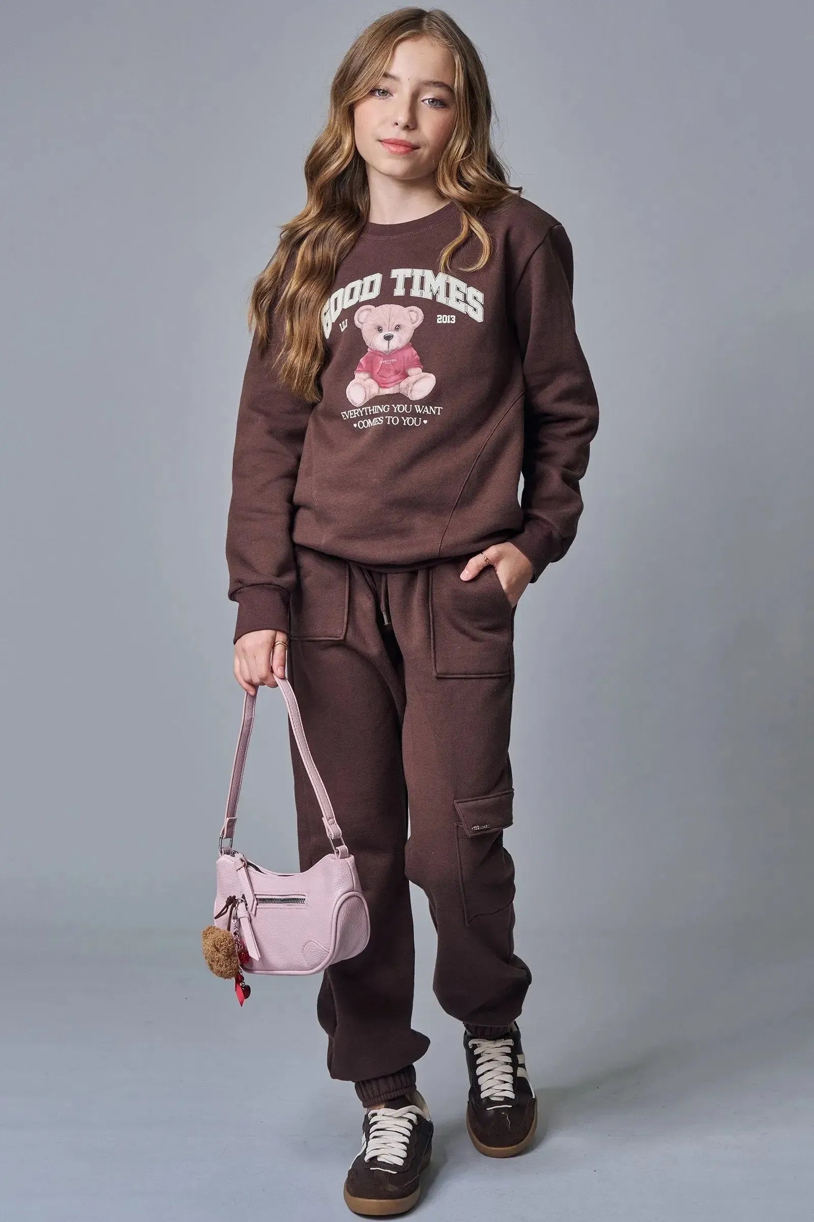 Calça Jogger em Moletom com Pelúcia 90401 Lilimoon Teen Menina