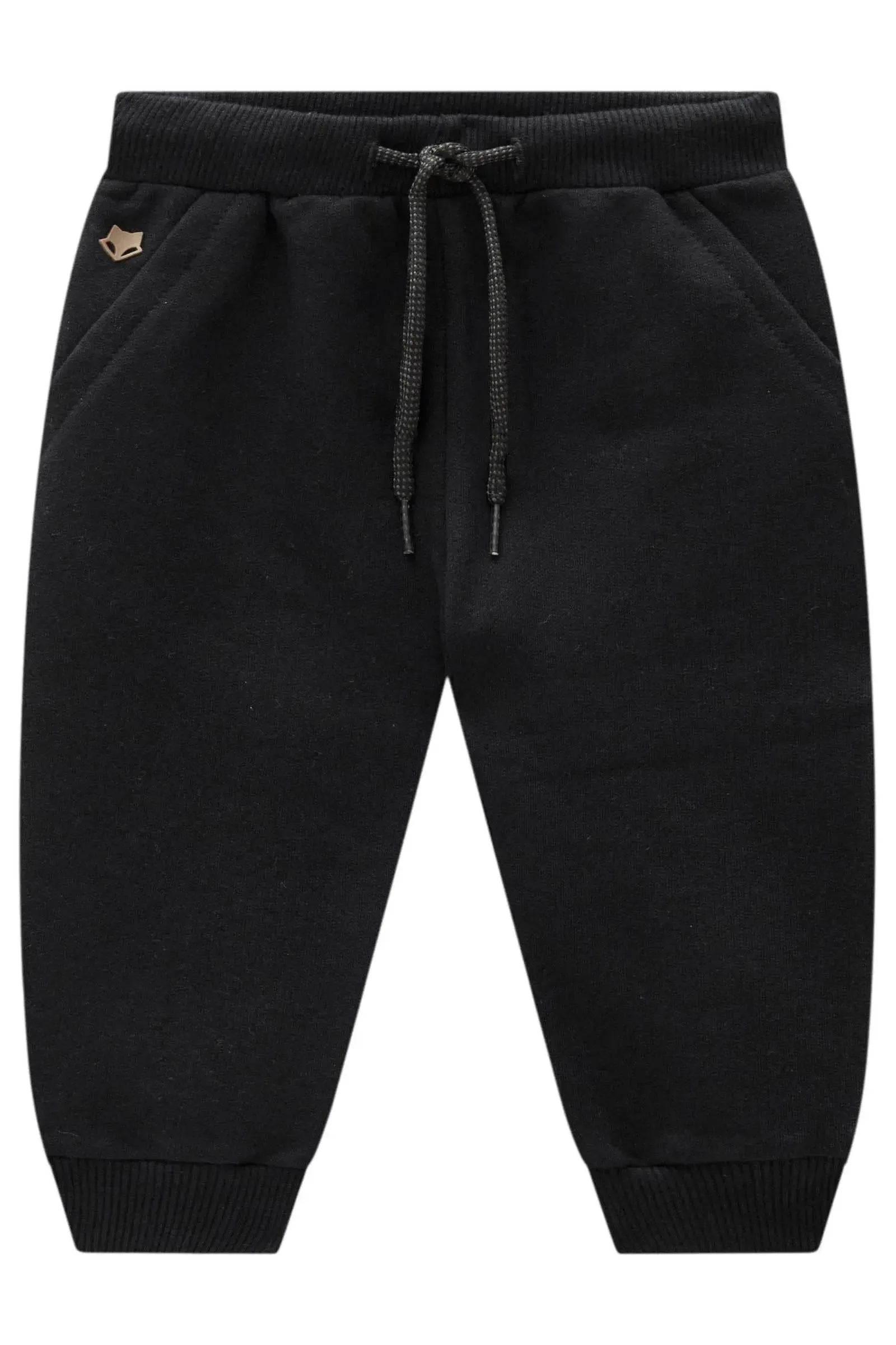 Calça Jogger em Moletom com Pelúcia 90978 Johnny Fox Bebê Menino