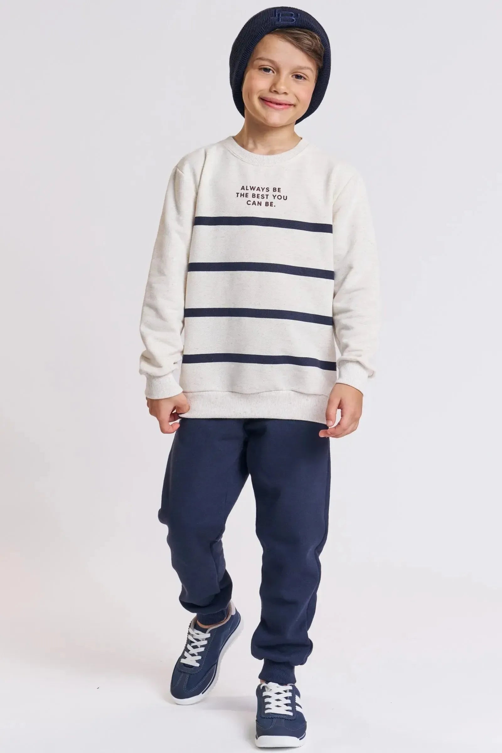 Calça Jogger em Moletom com Pelúcia 92934 LucBoo Infantil Menino