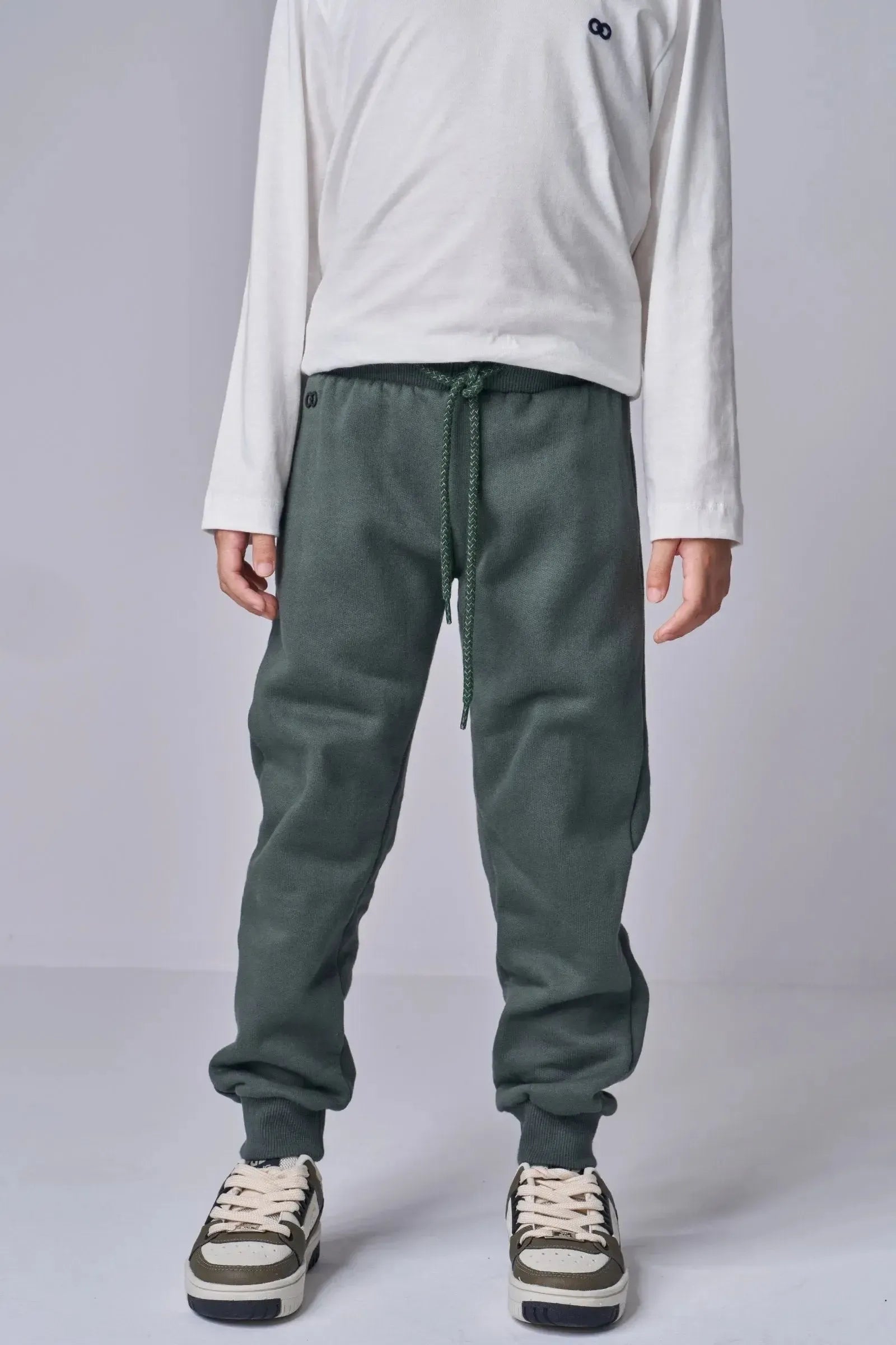 Calça Jogger em Moletom com Pelúcia 92941 LucBoo Infantil Menino