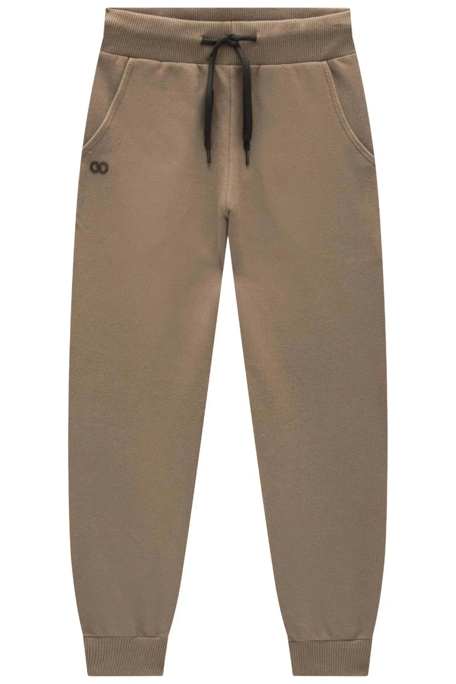 Calça Jogger em Moletom sem Pelúcia 92939 LucBoo Infantil Menino