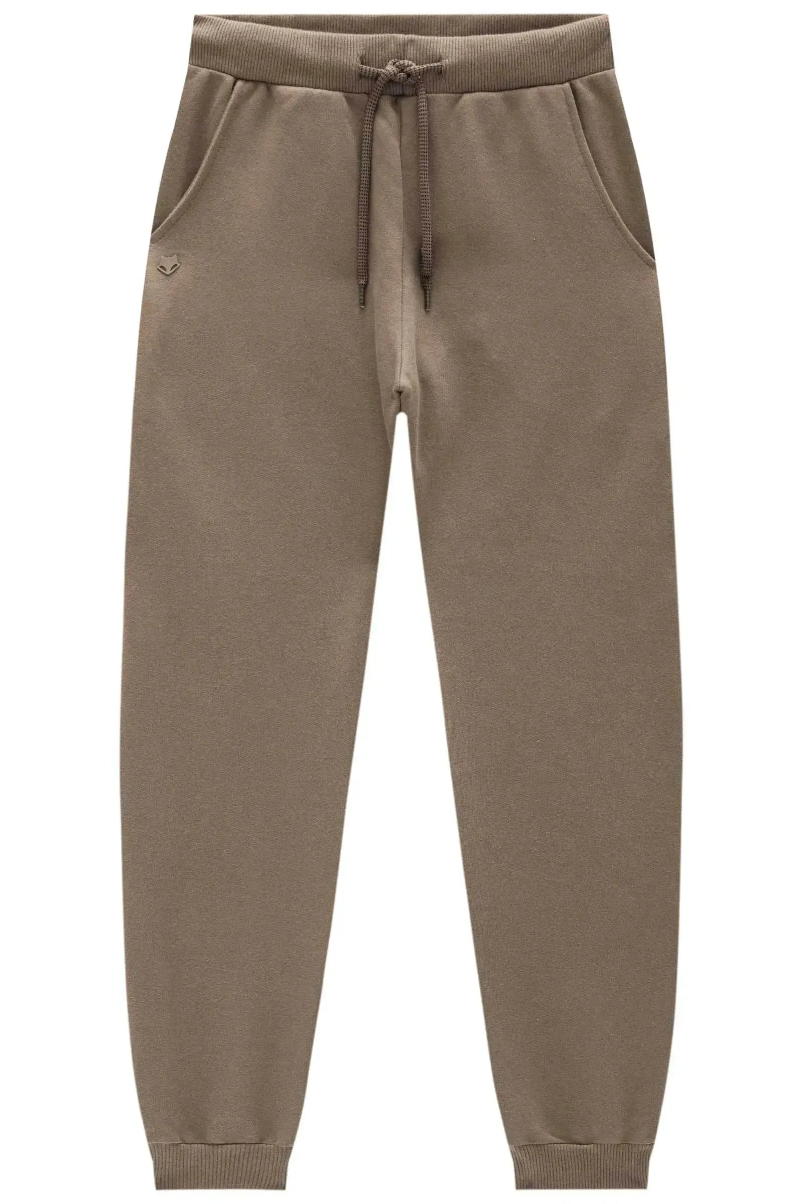 Calça Jogger em Moletom sem Pelúcia 93082 Johnny Fox Teen Menino