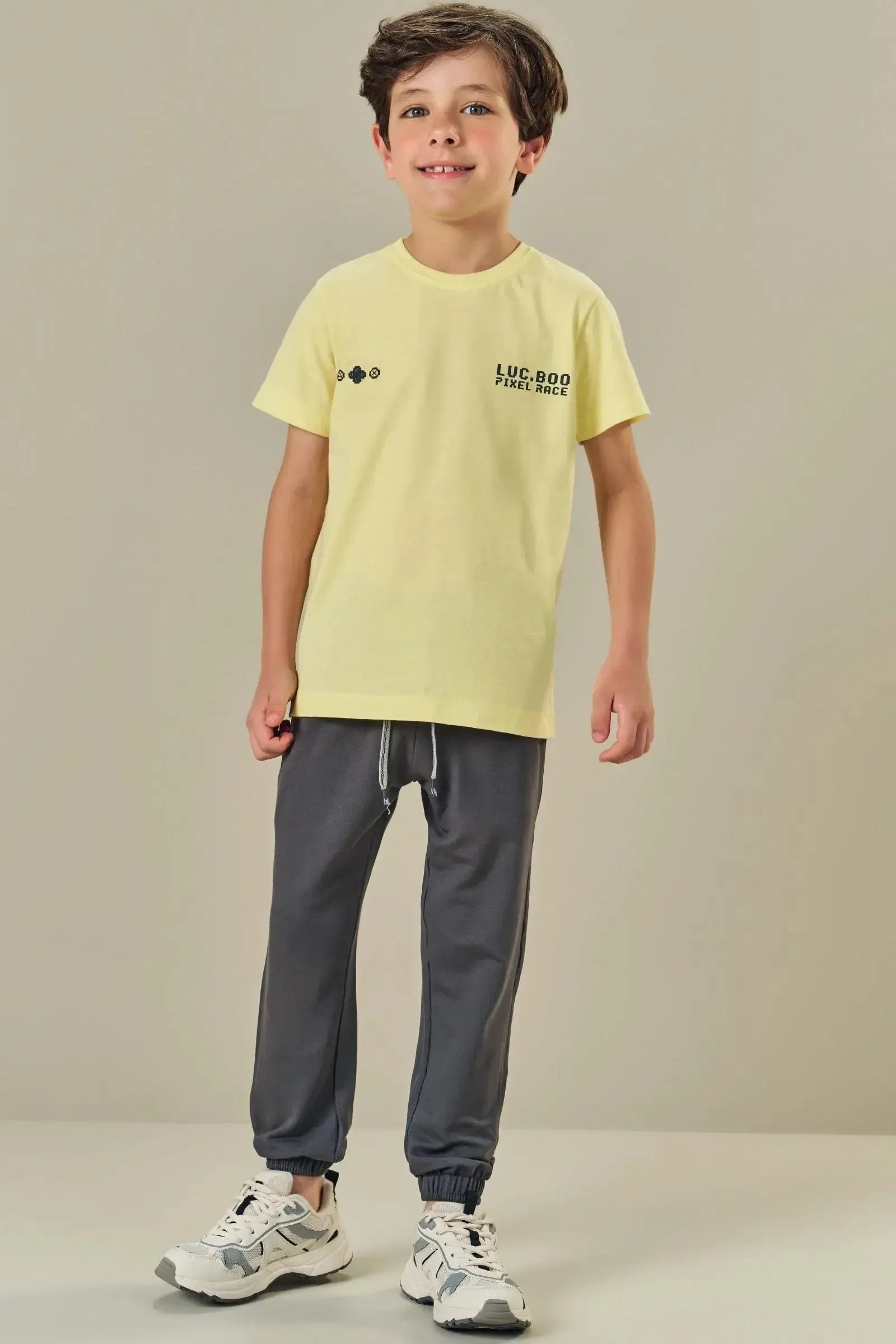 Calça Jogger em Molevisco 84495 LucBoo Infantil Menino