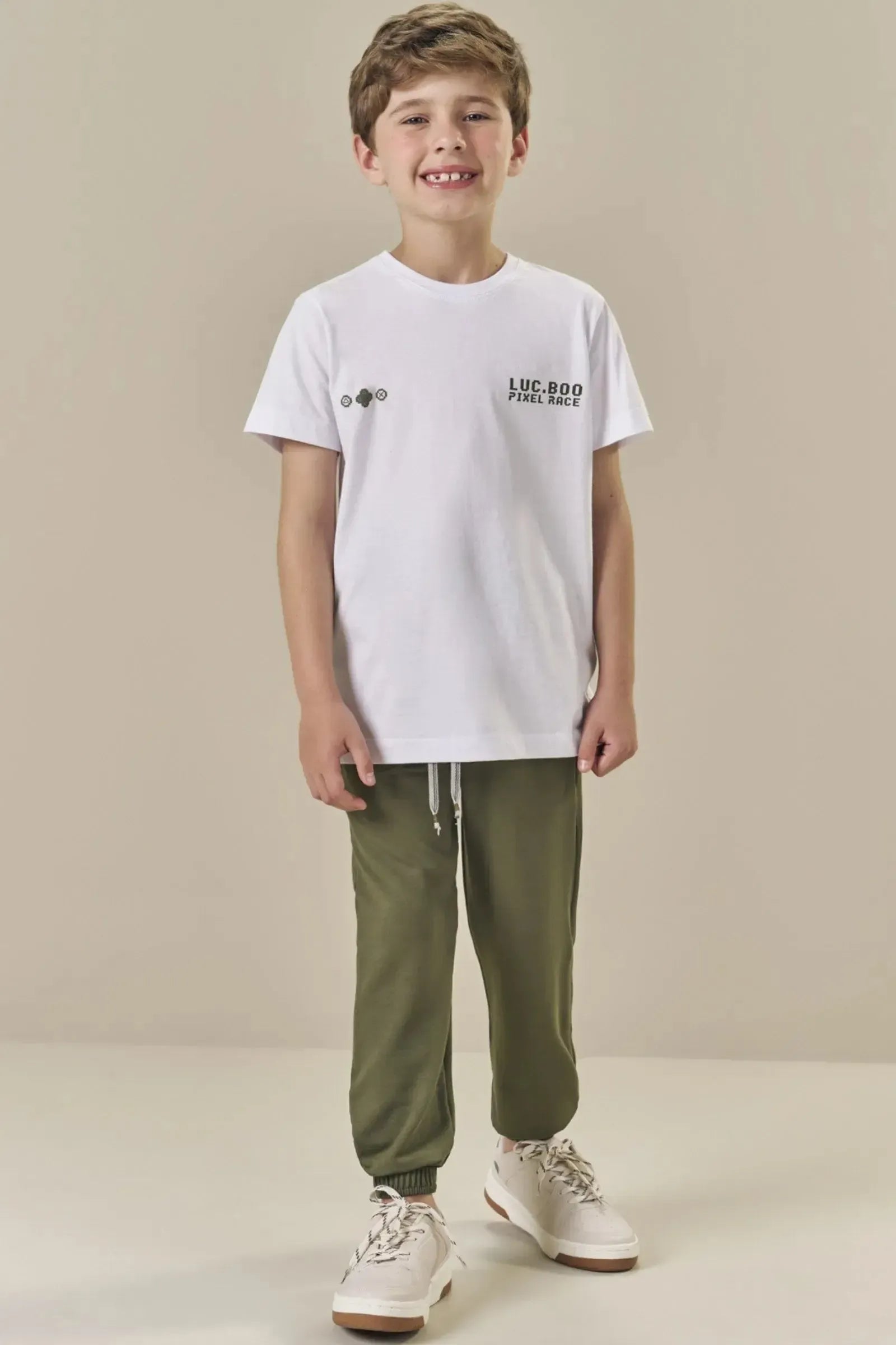 Calça Jogger em Molevisco 84495 LucBoo Infantil Menino