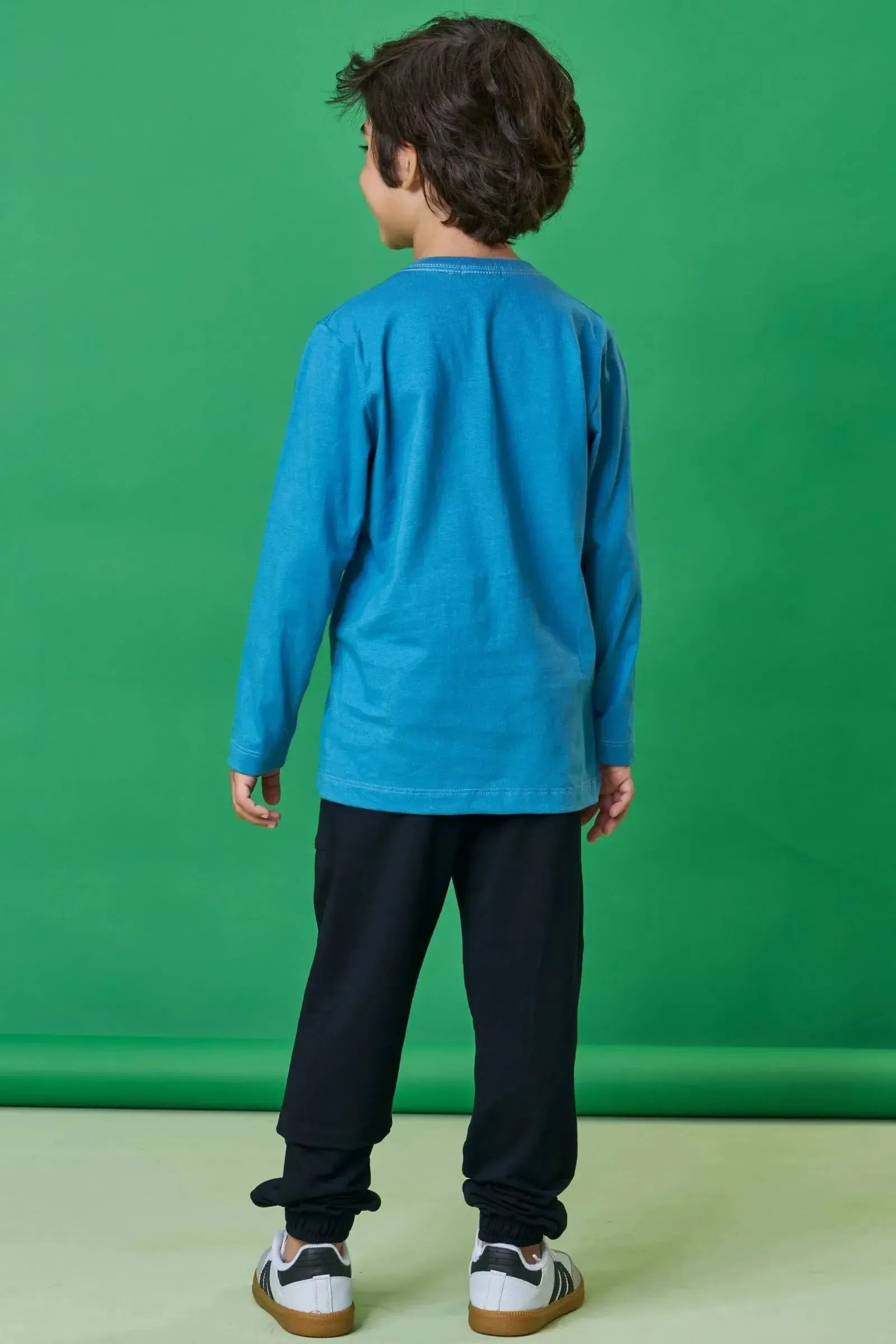 Calça Jogger em Molevisco com Elastano 90715 LucBoo Infantil Menino