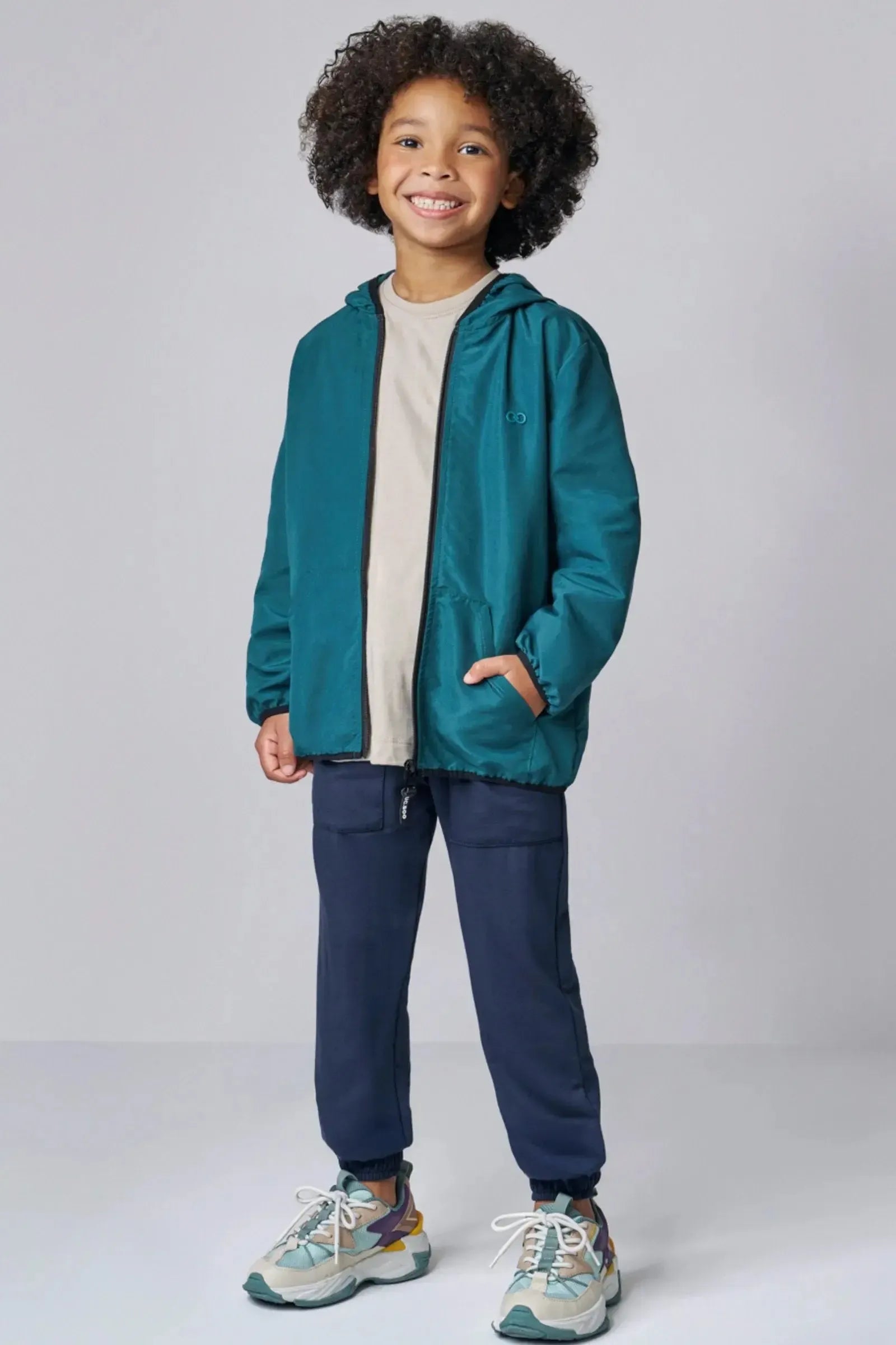 Calça Jogger em Molevisco com Elastano 90715 LucBoo Infantil Menino