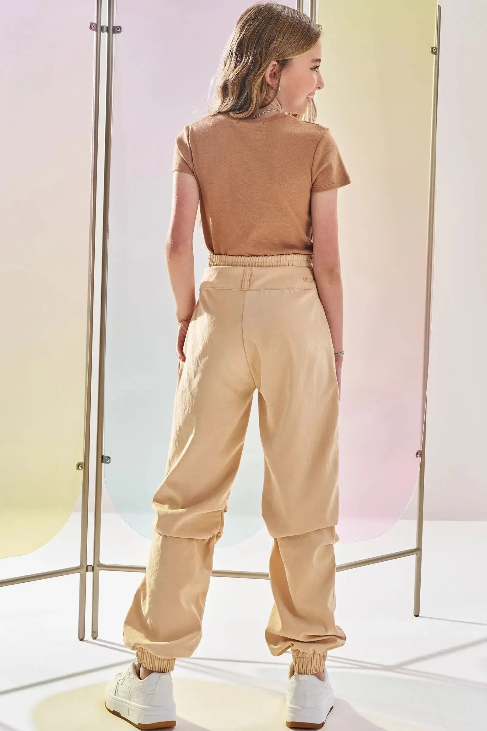 Calça Jogger em Nylon 83422 Lilimoon Teen Menina