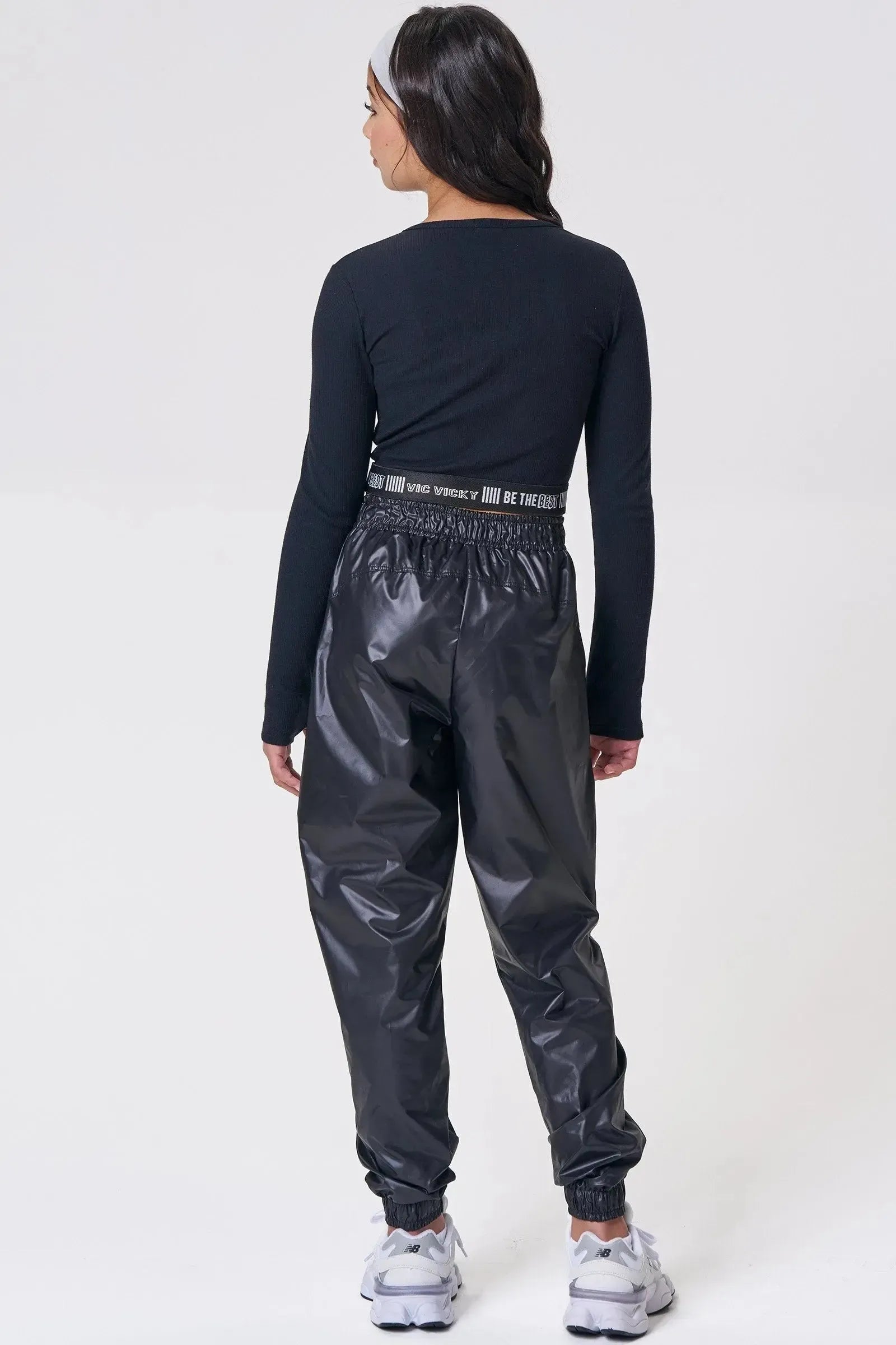 Calça Jogger em Nylon Asia 90879 Vic&Vicky Teen Menina