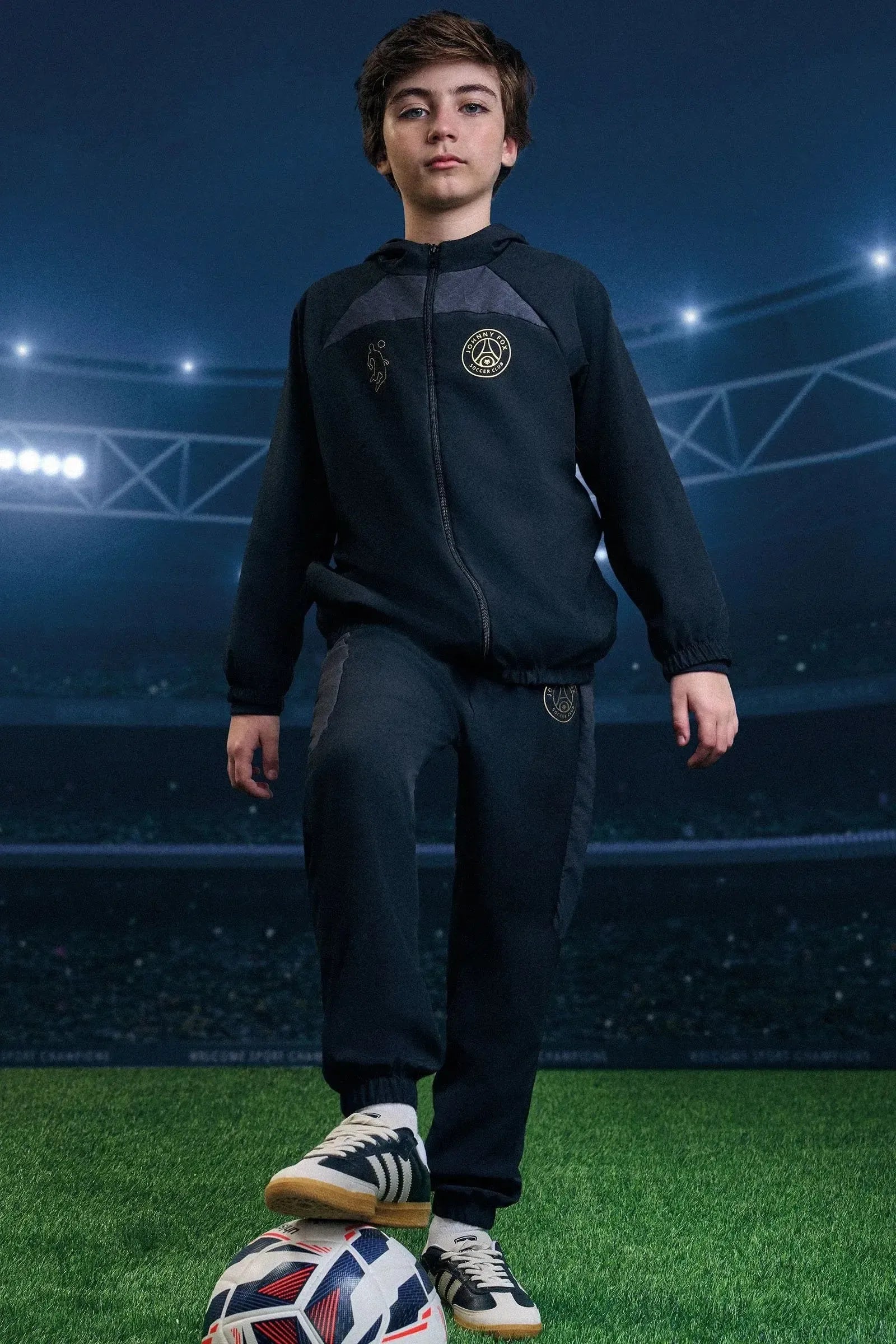 Calça Jogger em Nylon Hidronatic com Elastano 92966 Johnny Fox Teen Menino