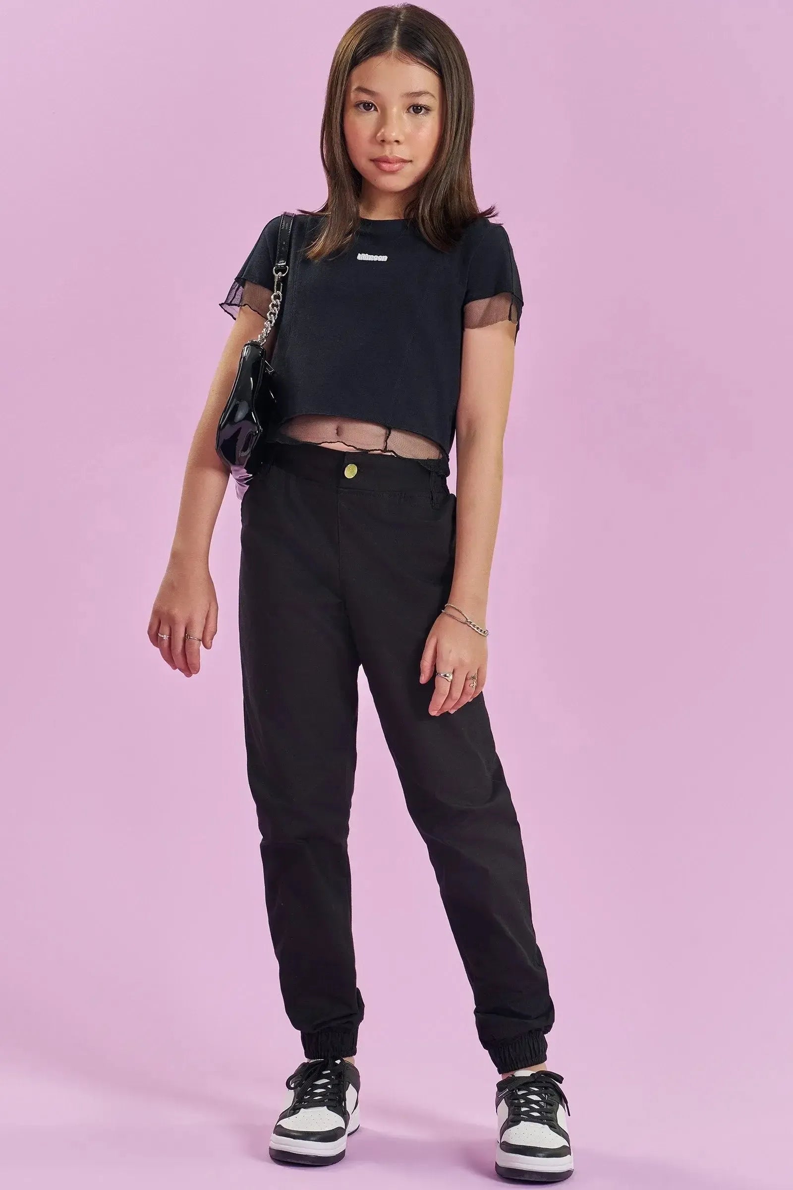 Calça Jogger em Sarja com Elastano 83405 Lilimoon Teen Menina