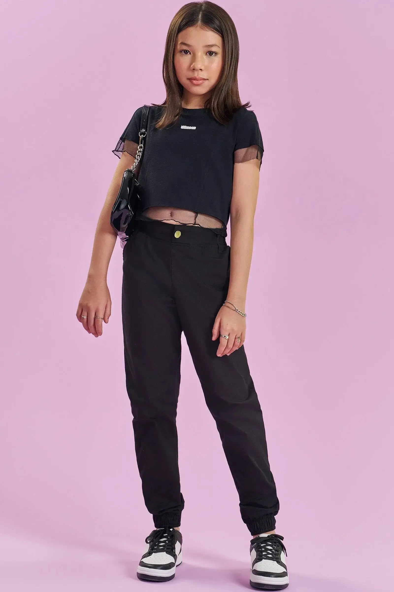 Calça Jogger em Sarja com Elastano 83405 Lilimoon Teen Menina