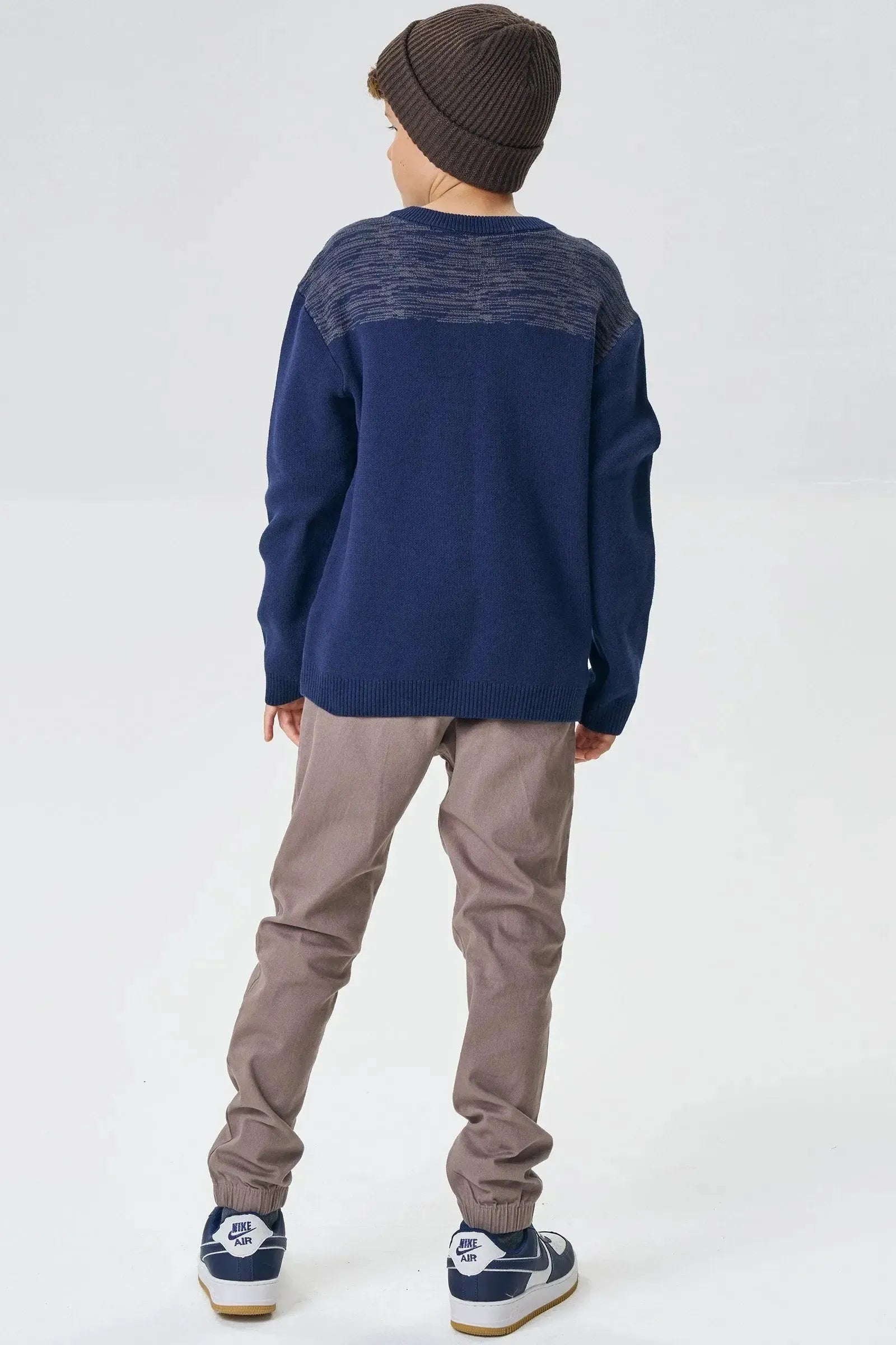 Calça Jogger em Sarja Stretch com Elastano 90232 Johnny Fox Teen Menino