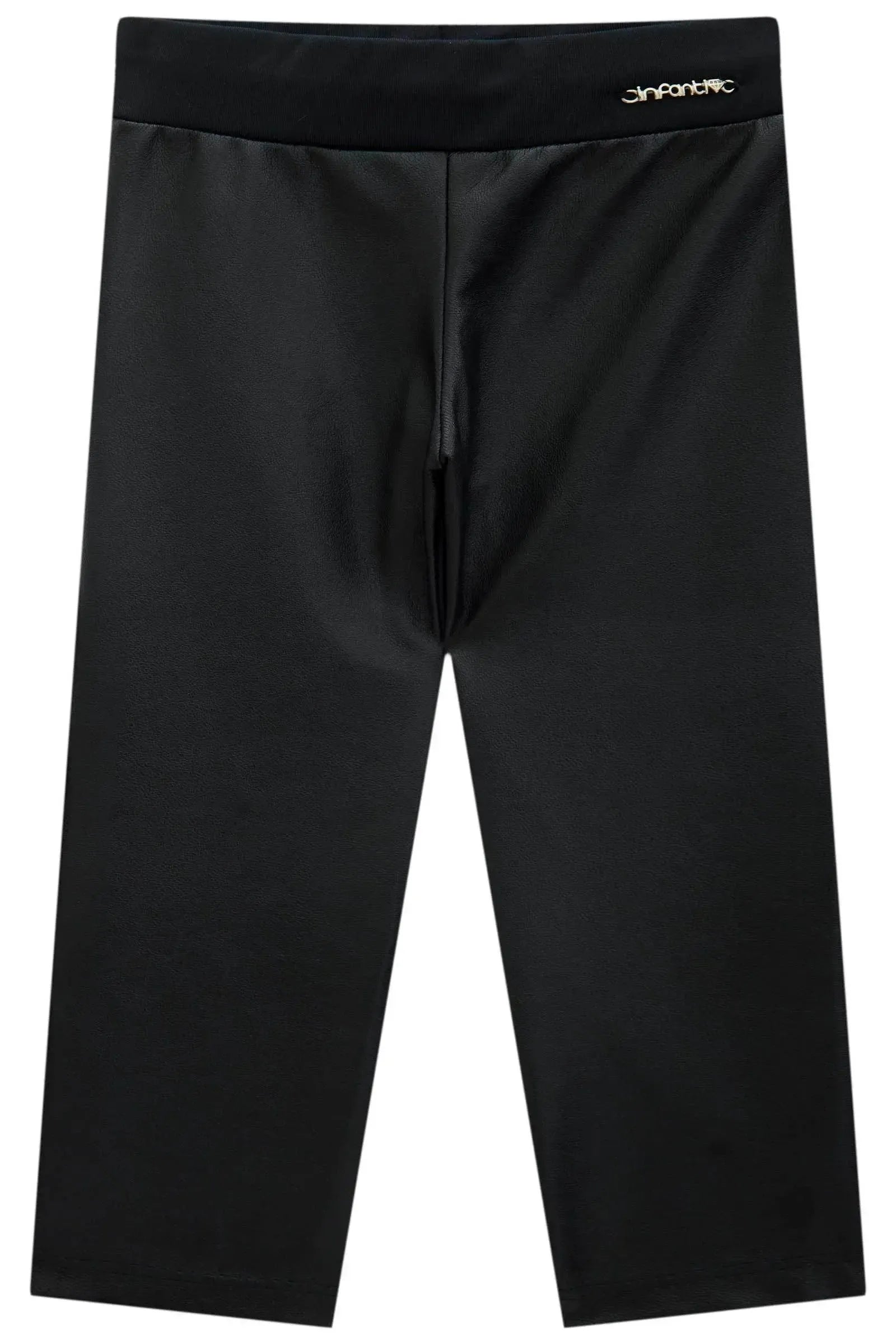 Calça Legging em Couro Sintético e Termoskin Peluciado 89819 Infanti Bebê Menina