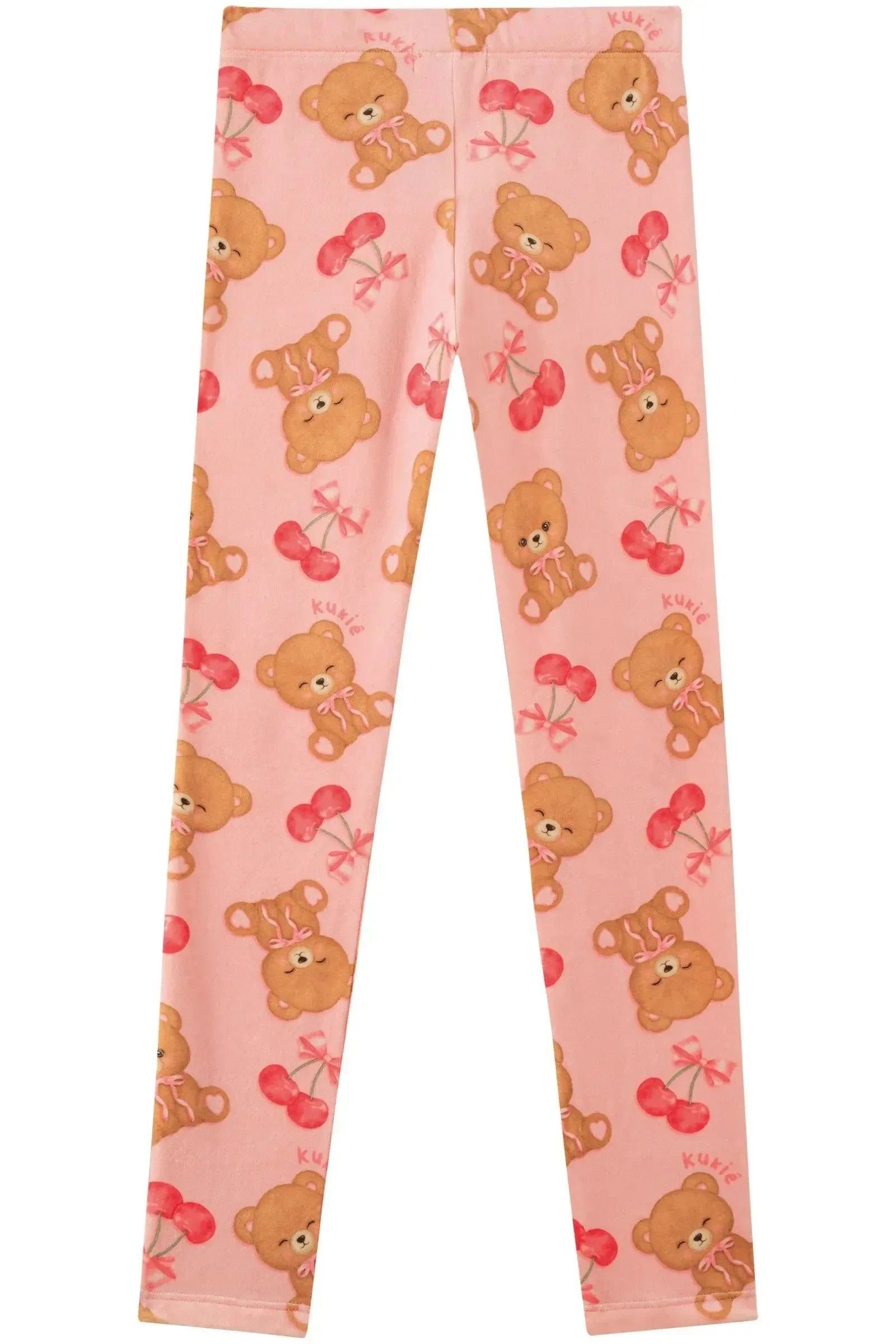 Calça Legging em Fleece Luxo 89235 Kukiê Infantil Menina