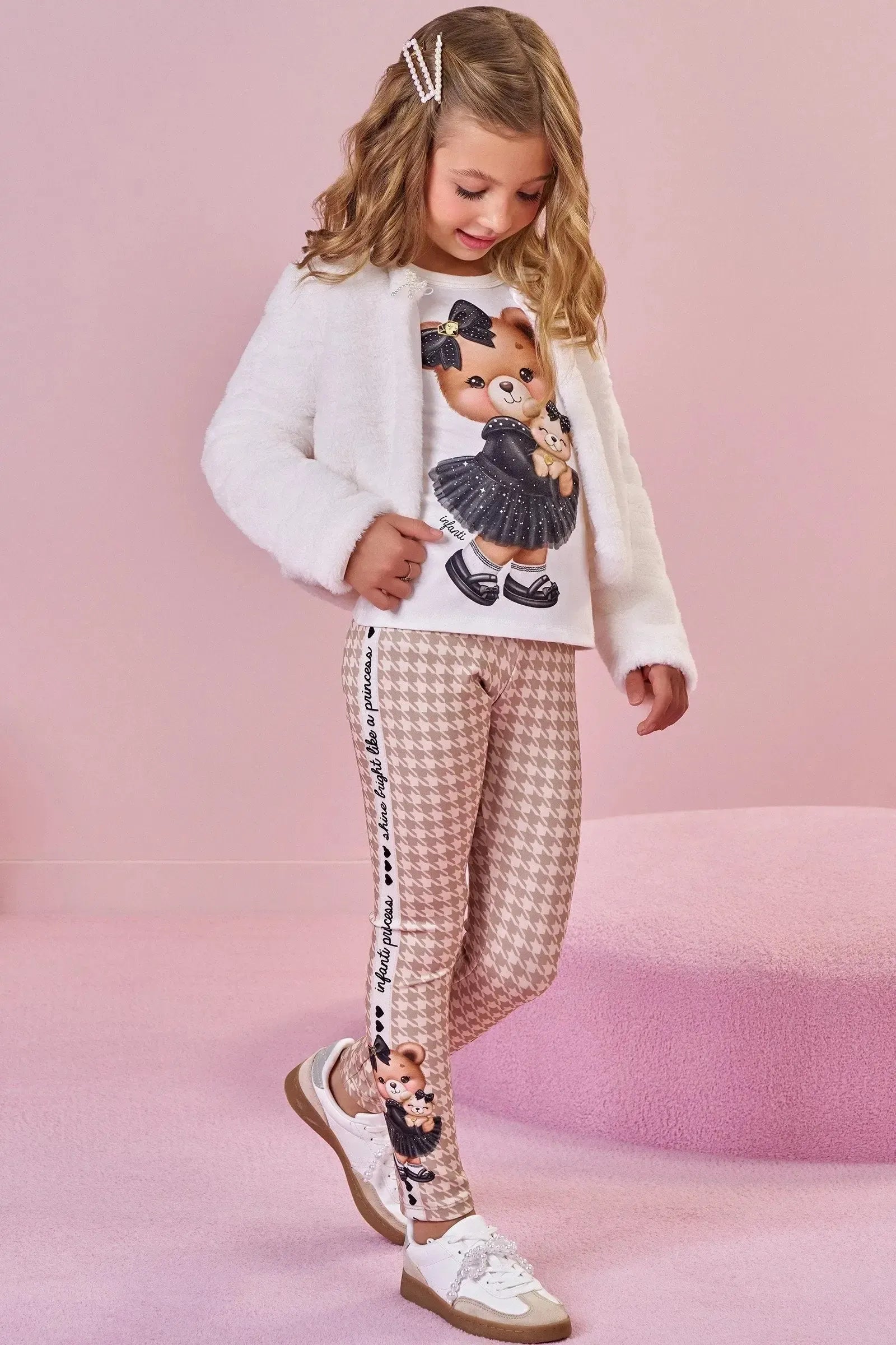 Calça Legging em Fly Tech 89460 Infanti Infantil Menina