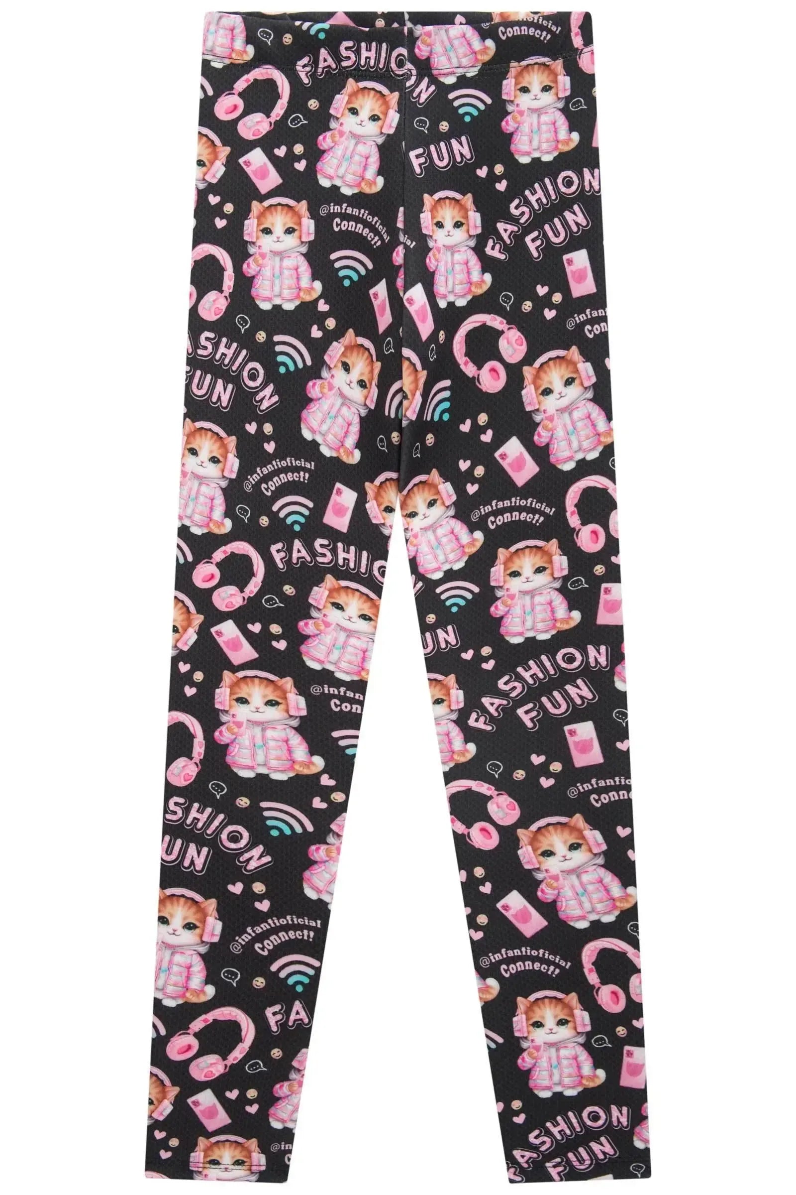 Calça Legging em Fly Tech 89673 Infanti Infantil Menina