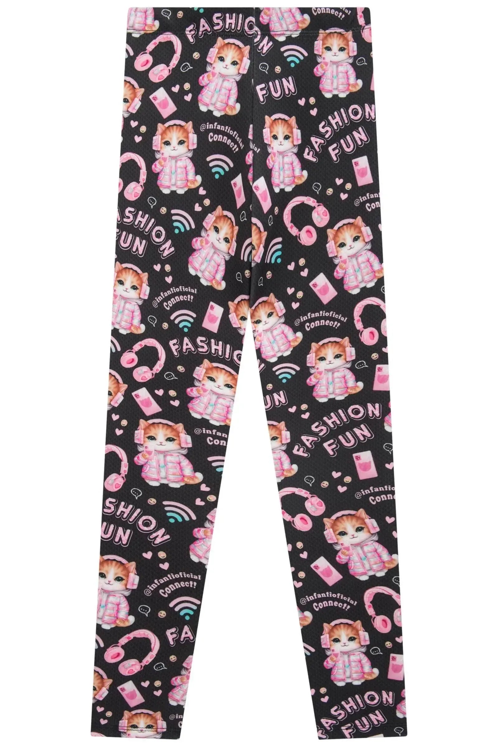 Calça Legging em Fly Tech 89673 Infanti Infantil Menina