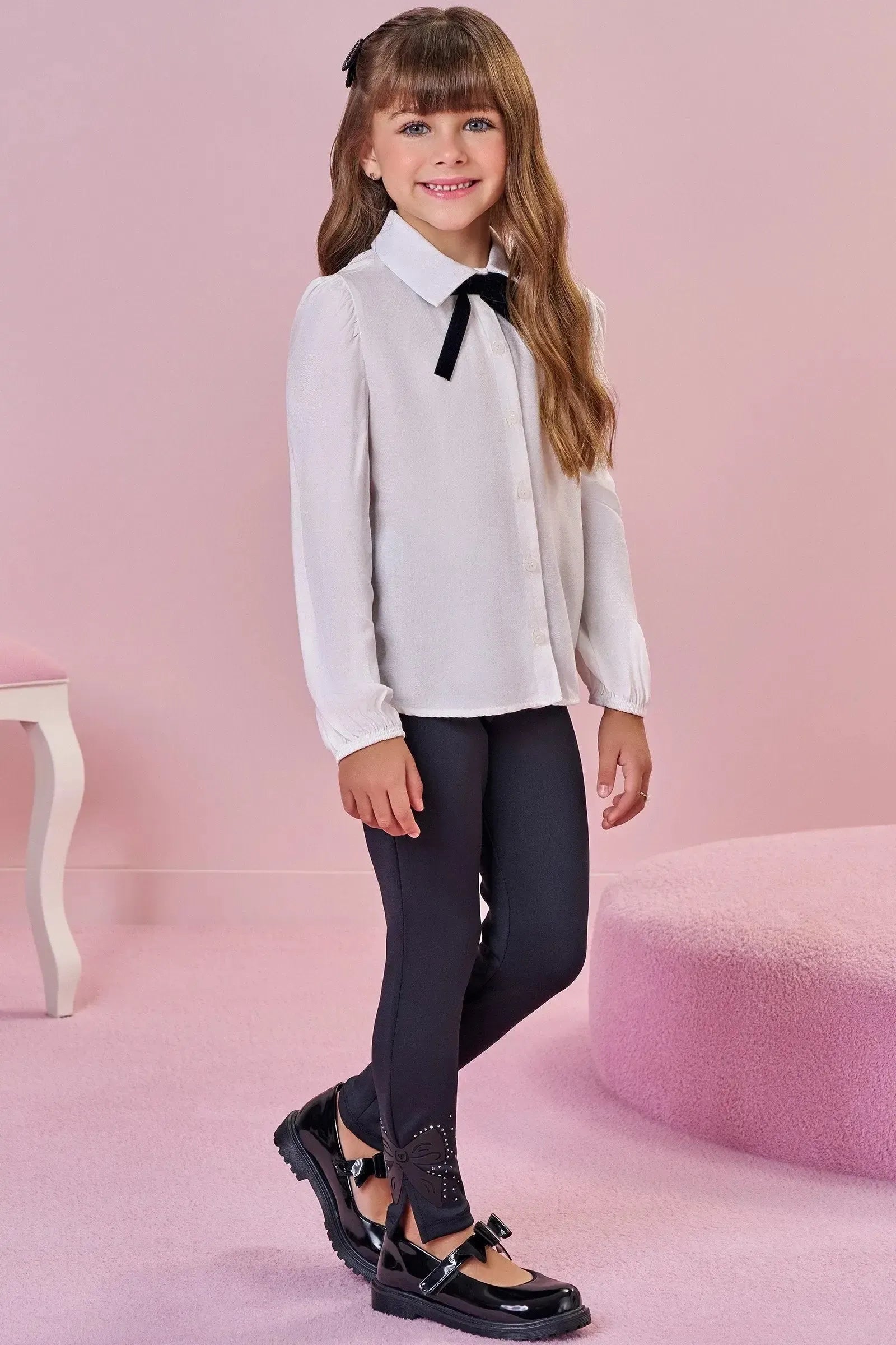 Calça Legging em Fly Tech 90328 Infanti Infantil Menina
