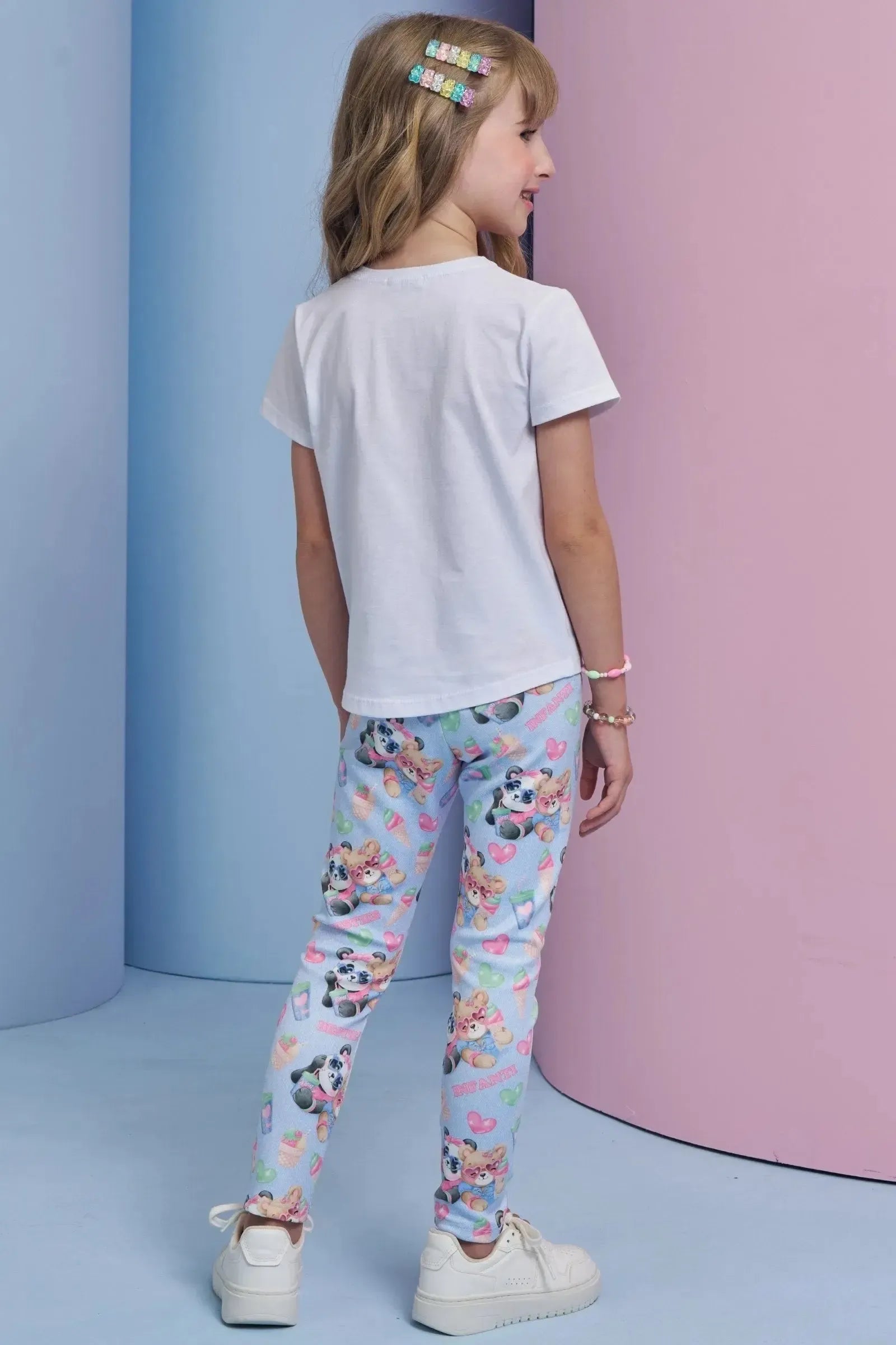 Calça Legging em Fly Tech 94926 Infanti Infantil Menina