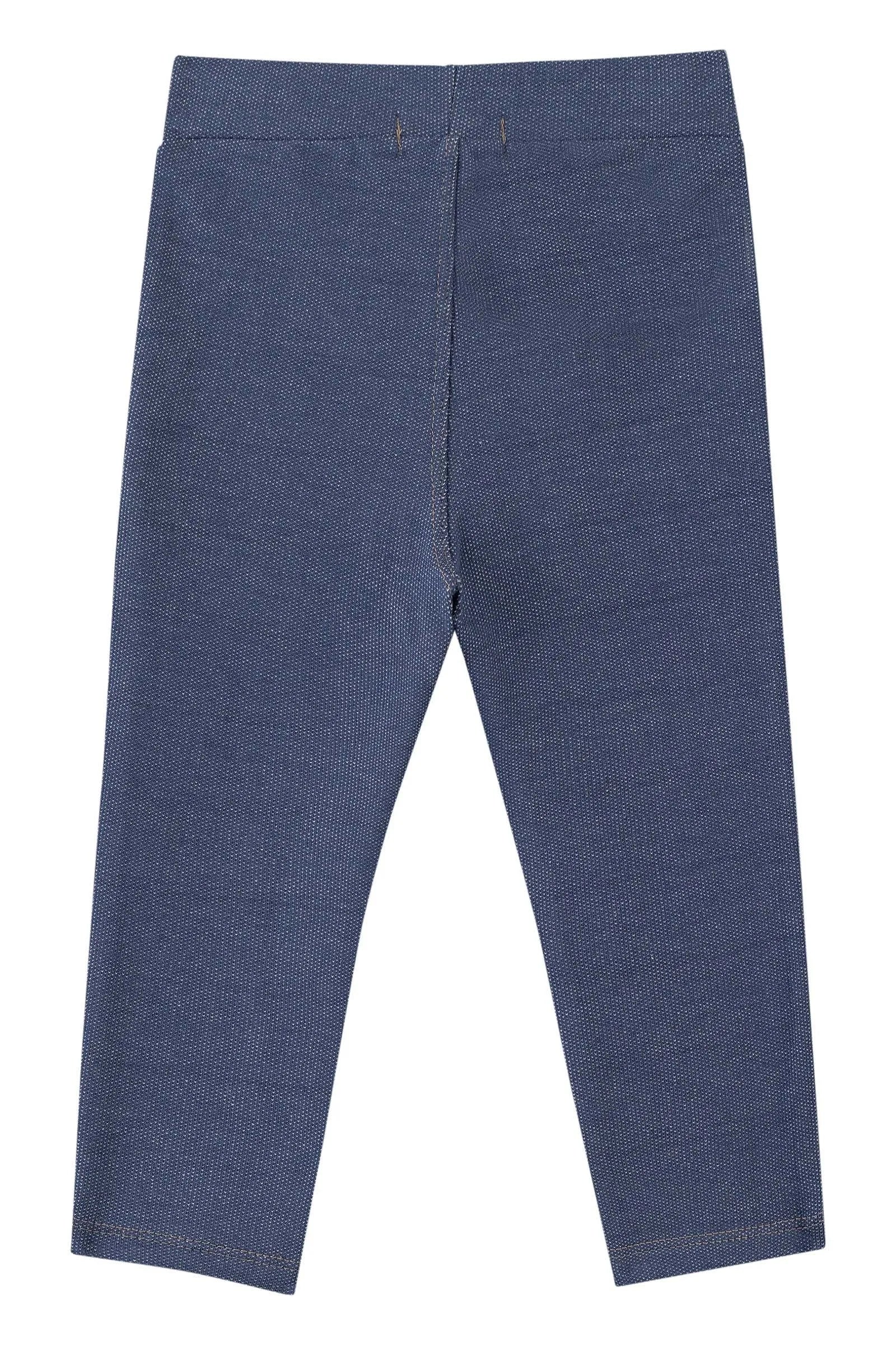 Calça Legging em Malha Denim com Elastano 90497 Kukiê Bebê Menina