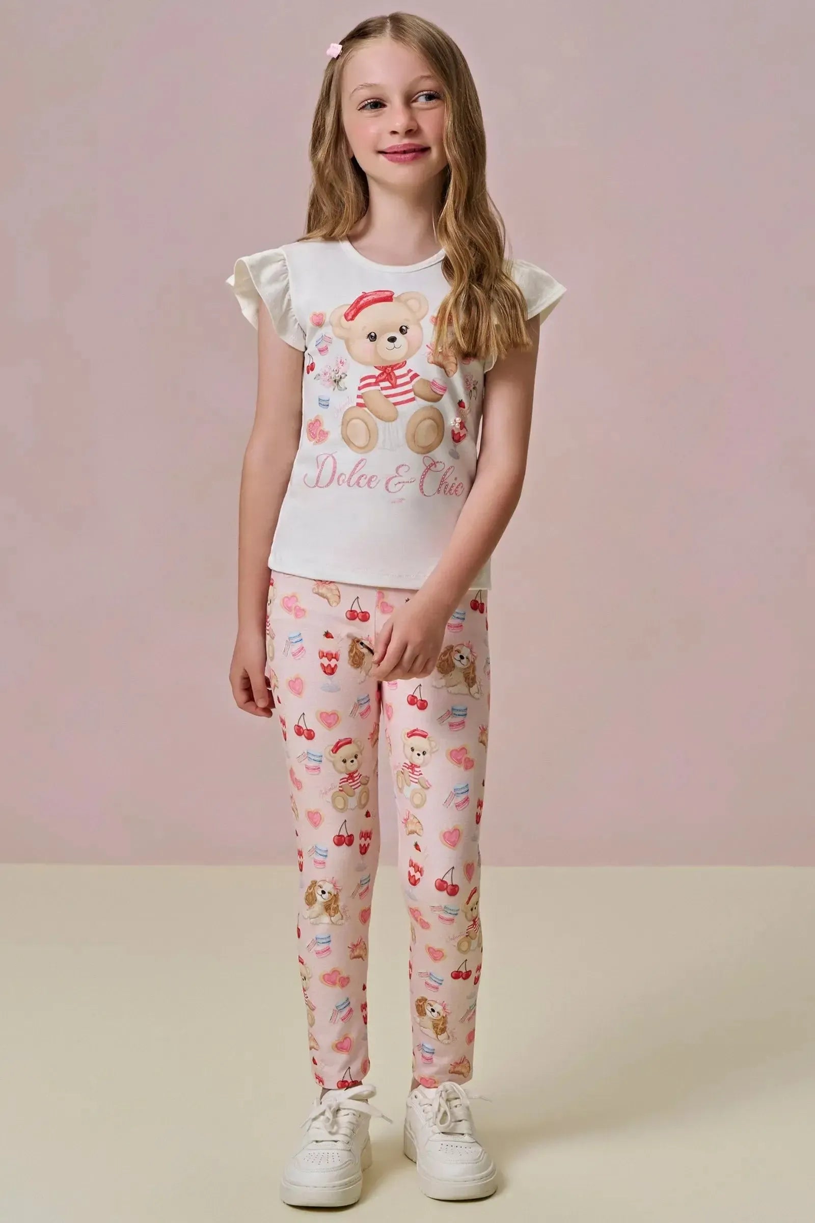 Calça Legging em Malha Power 95831 Infanti Infantil Menina