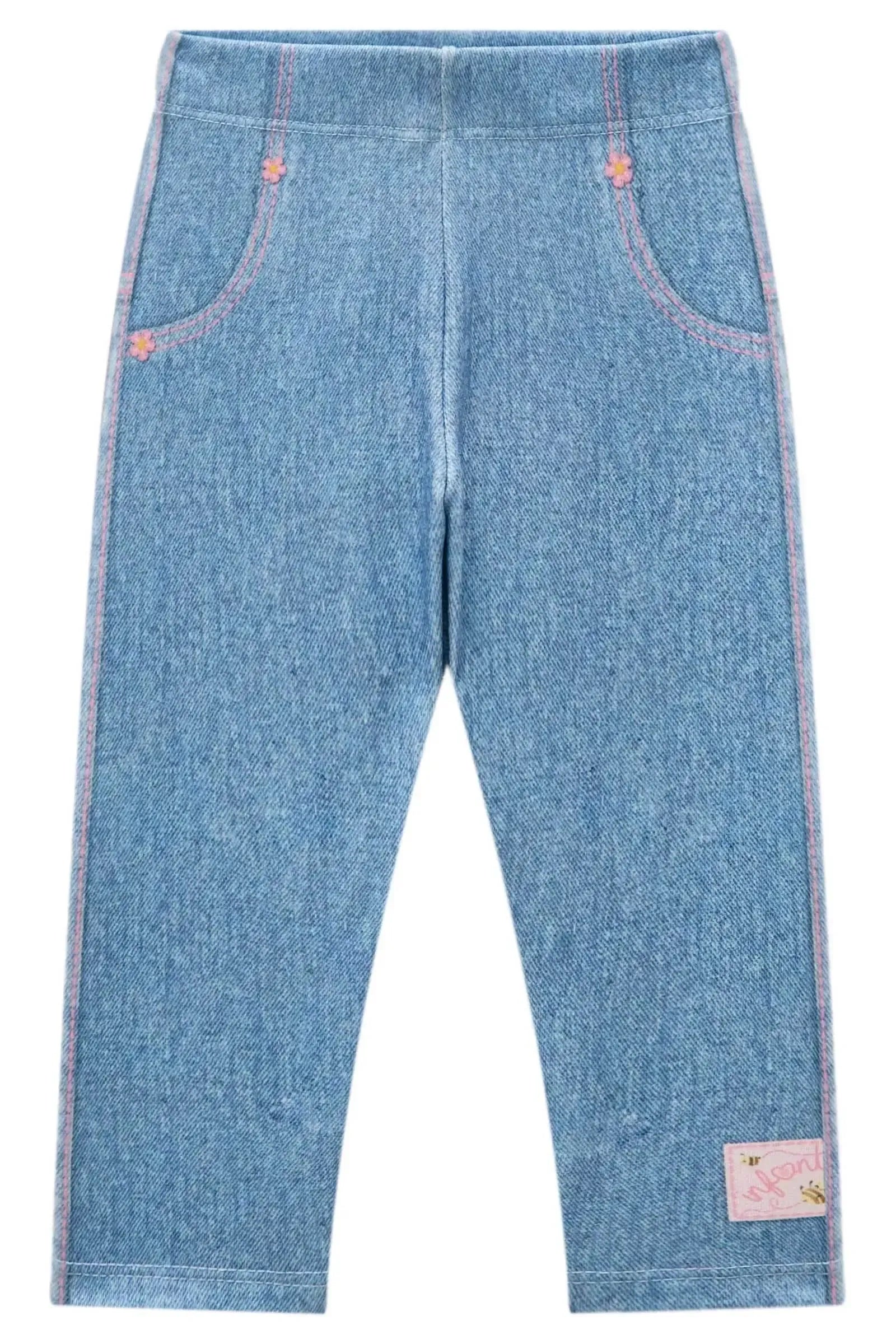 Calça Legging em Molecotton 83640 Infanti Bebê Menina