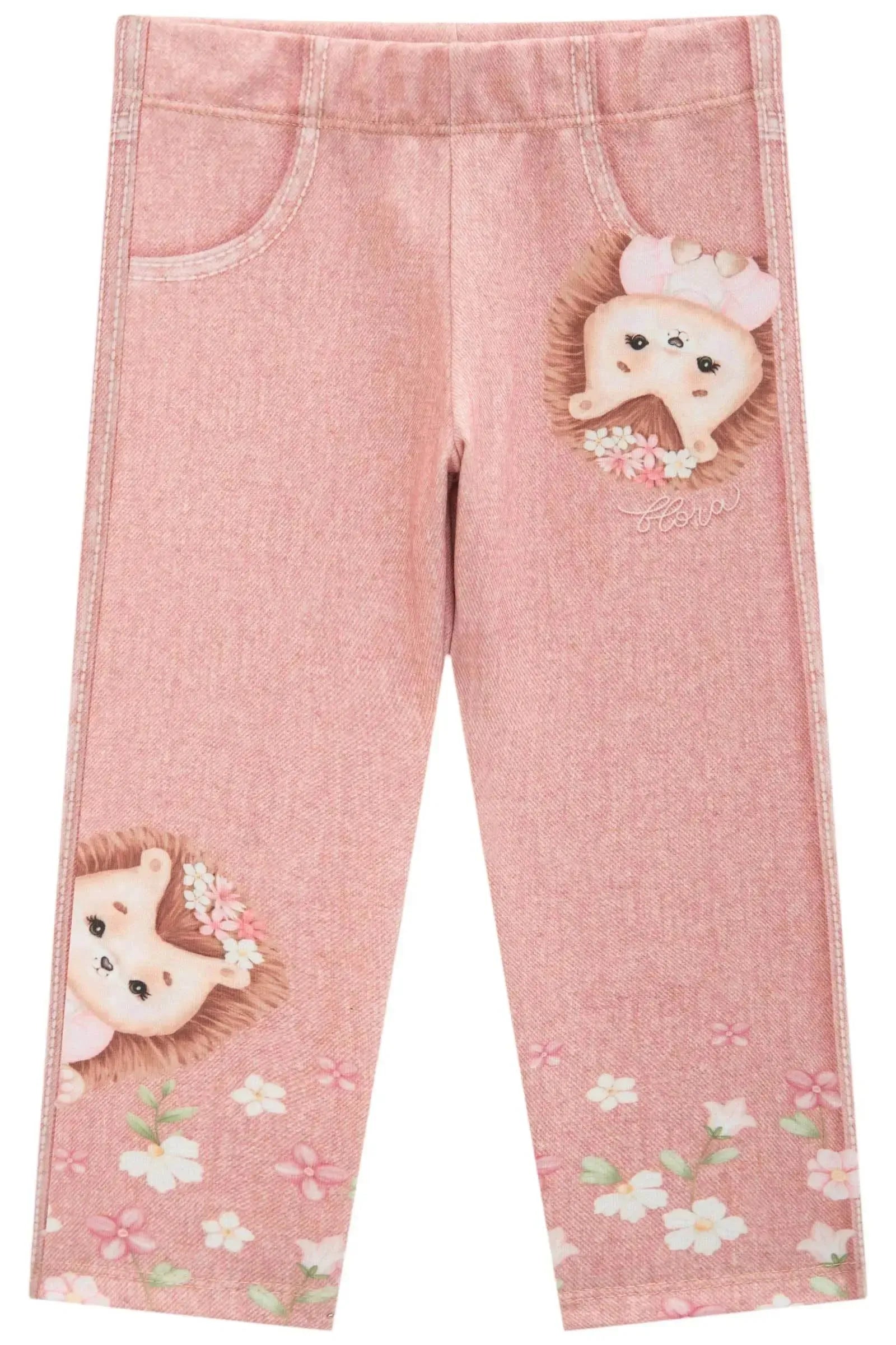 Calça Legging em Molecotton 89492 Infanti Bebê Menina